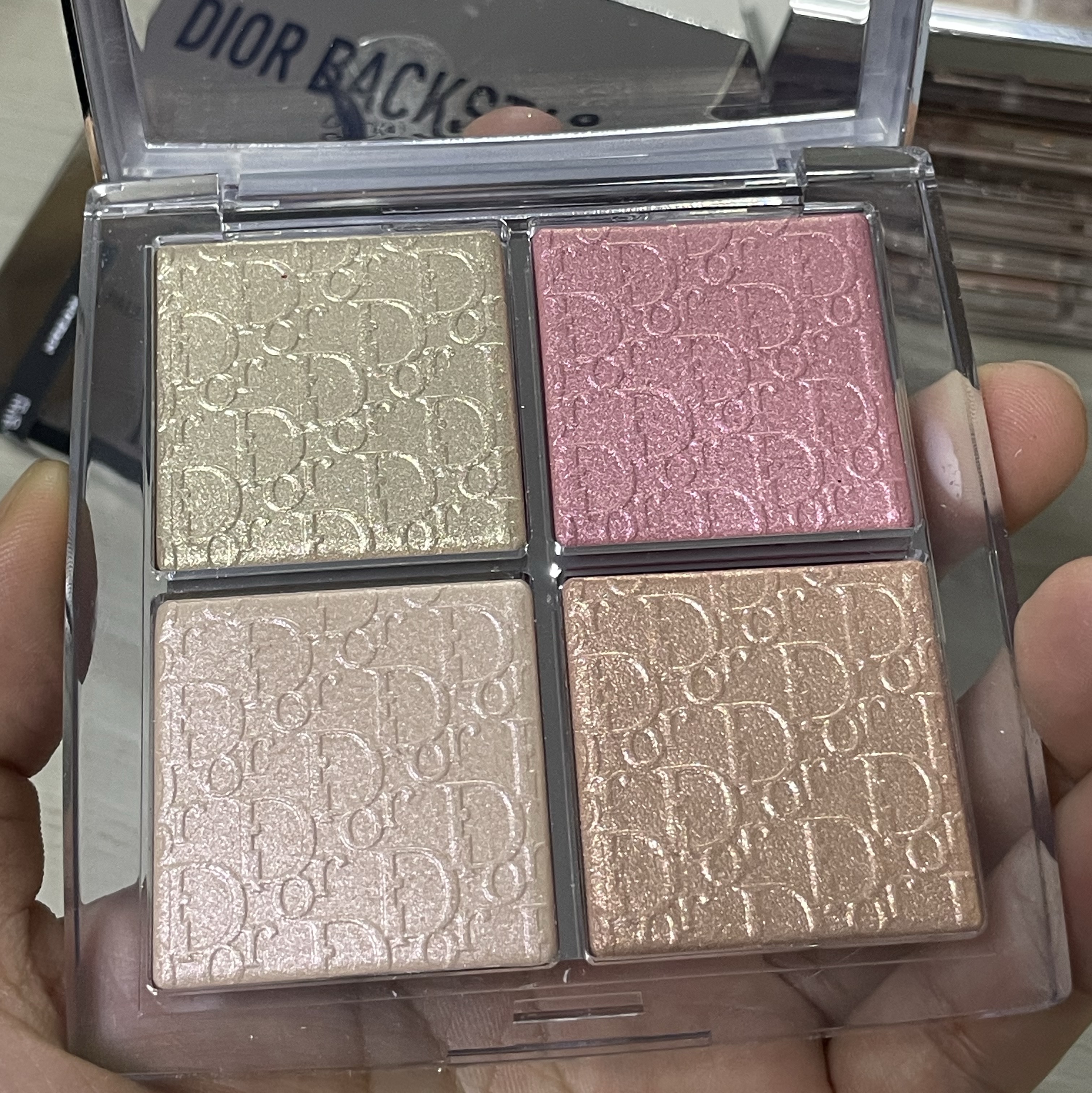 Dior Backstage Glow Face Palette 004 Rose Gold 착용 스타일