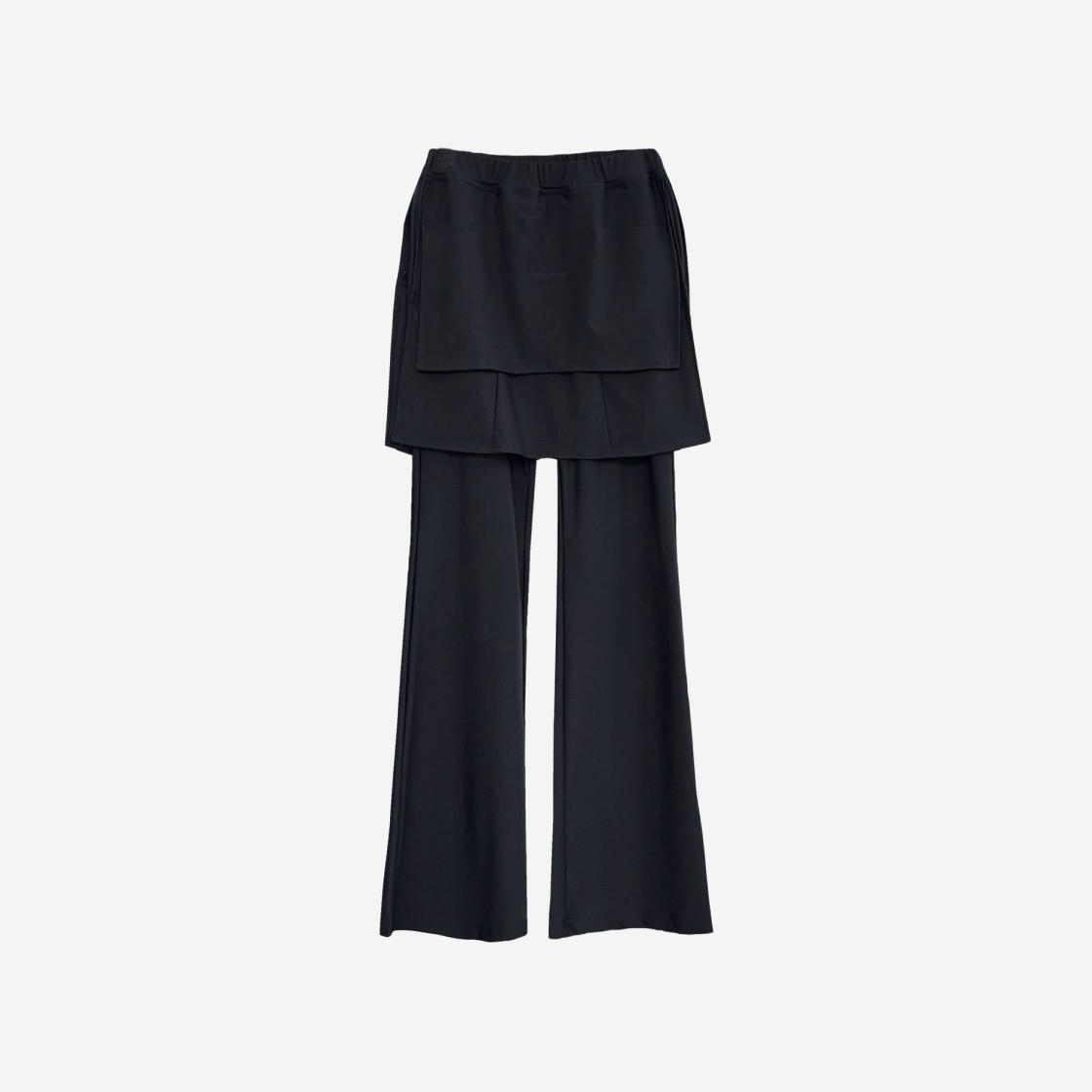 (W) Jichoi Apron Skirt Pants Black 상세 이미지 1