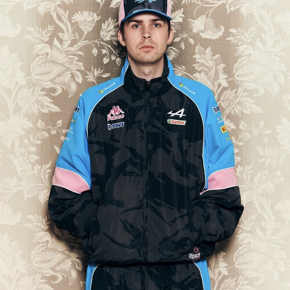 Palace x Kappa For Alpine Tracksuit Top Night Desert Camo - 23FW 착용 스타일 - 2