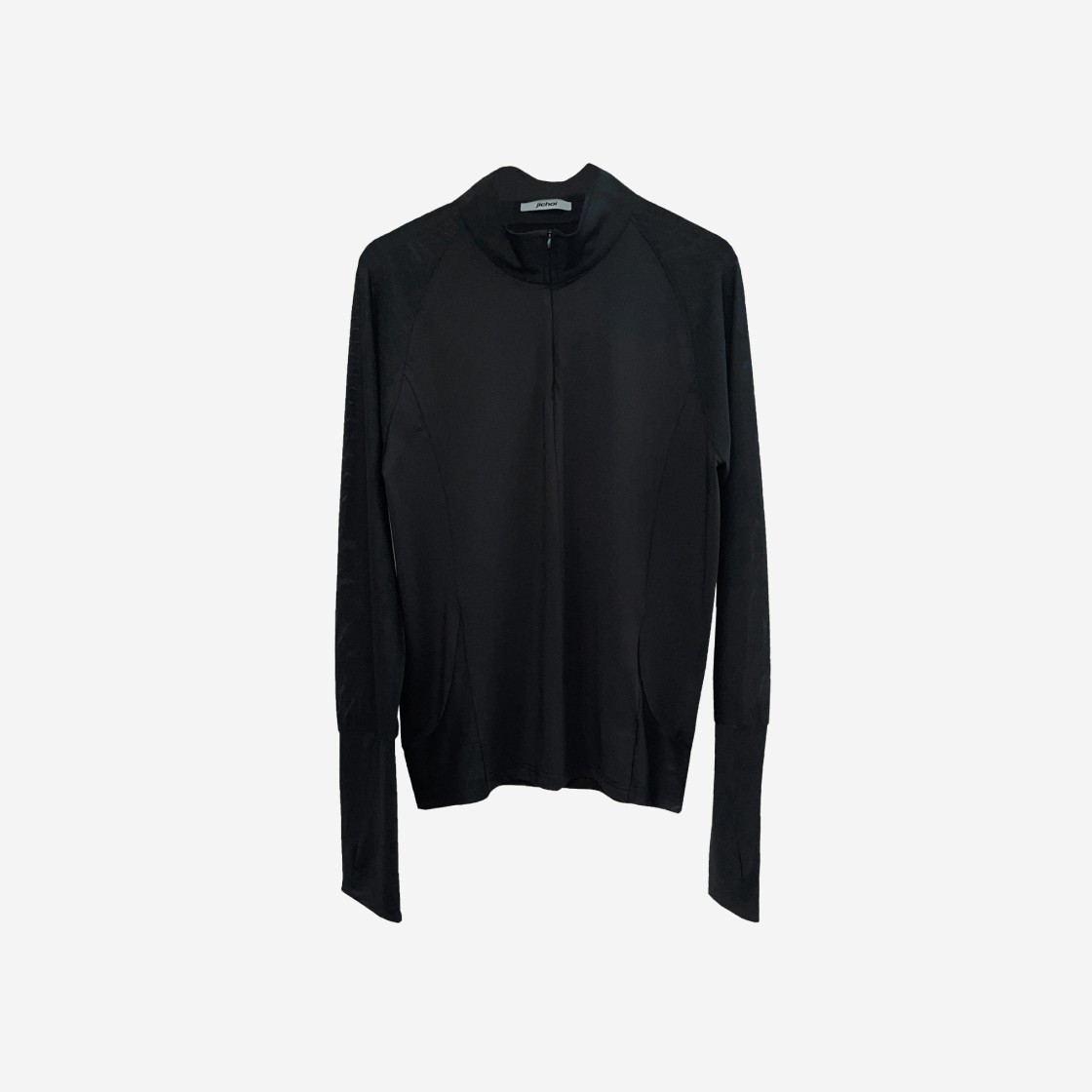 Jichoi Mesh Long Sleeve Black 상세 이미지 1