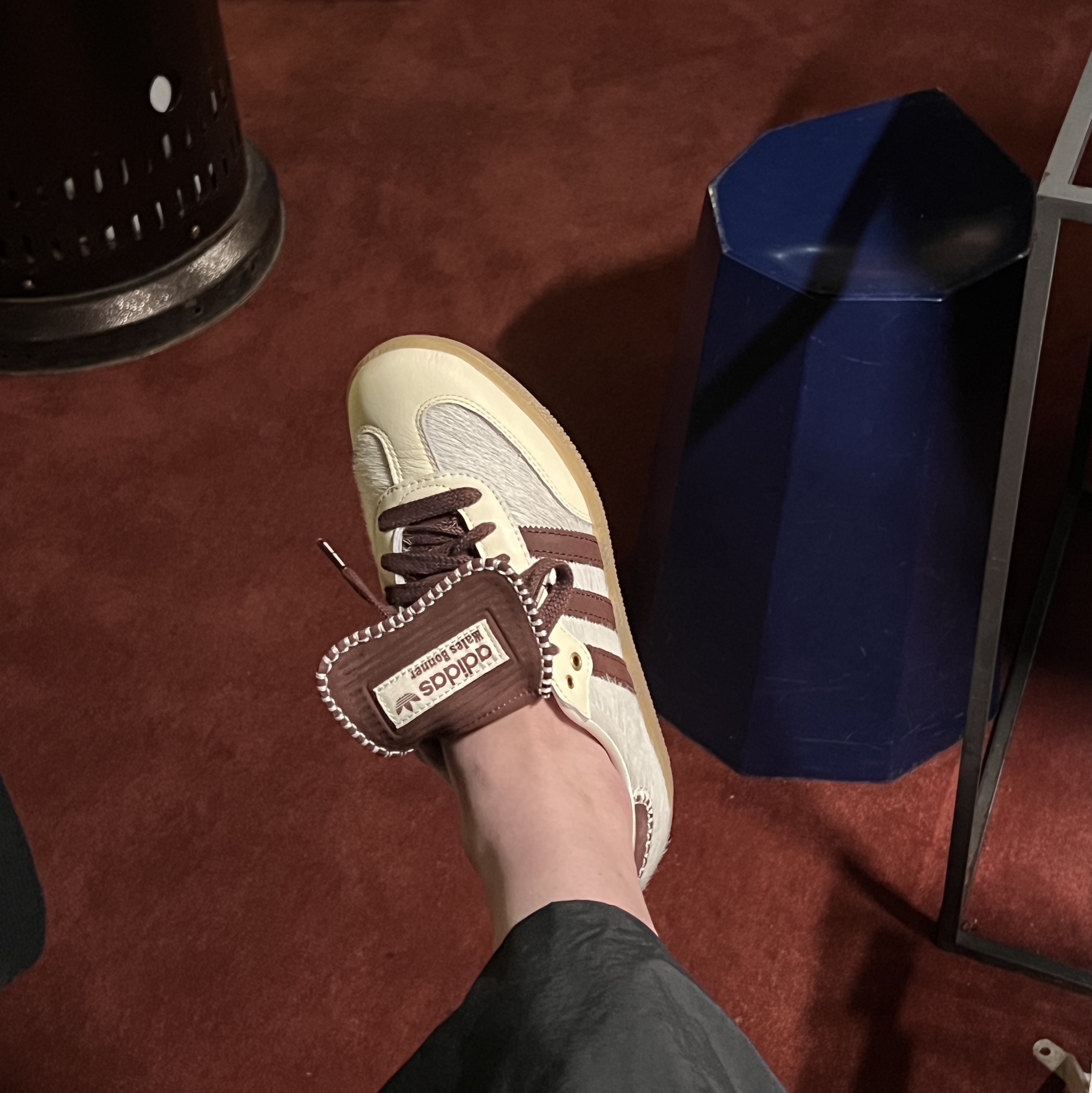 Adidas x Wales Bonner Pony Tonal Samba Cream White Mystery Brown 착용 스타일