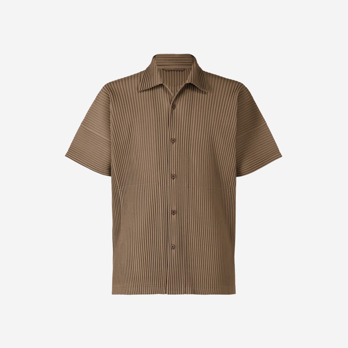 Homme Plisse Issey Miyake MC May Shirt Soil Brown 상세 이미지 1