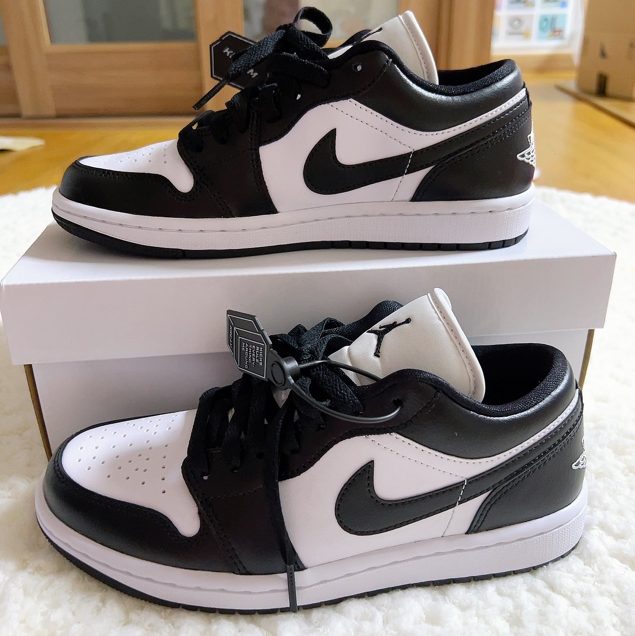 (W) Jordan 1 Low Black and White 착용 스타일 - 4