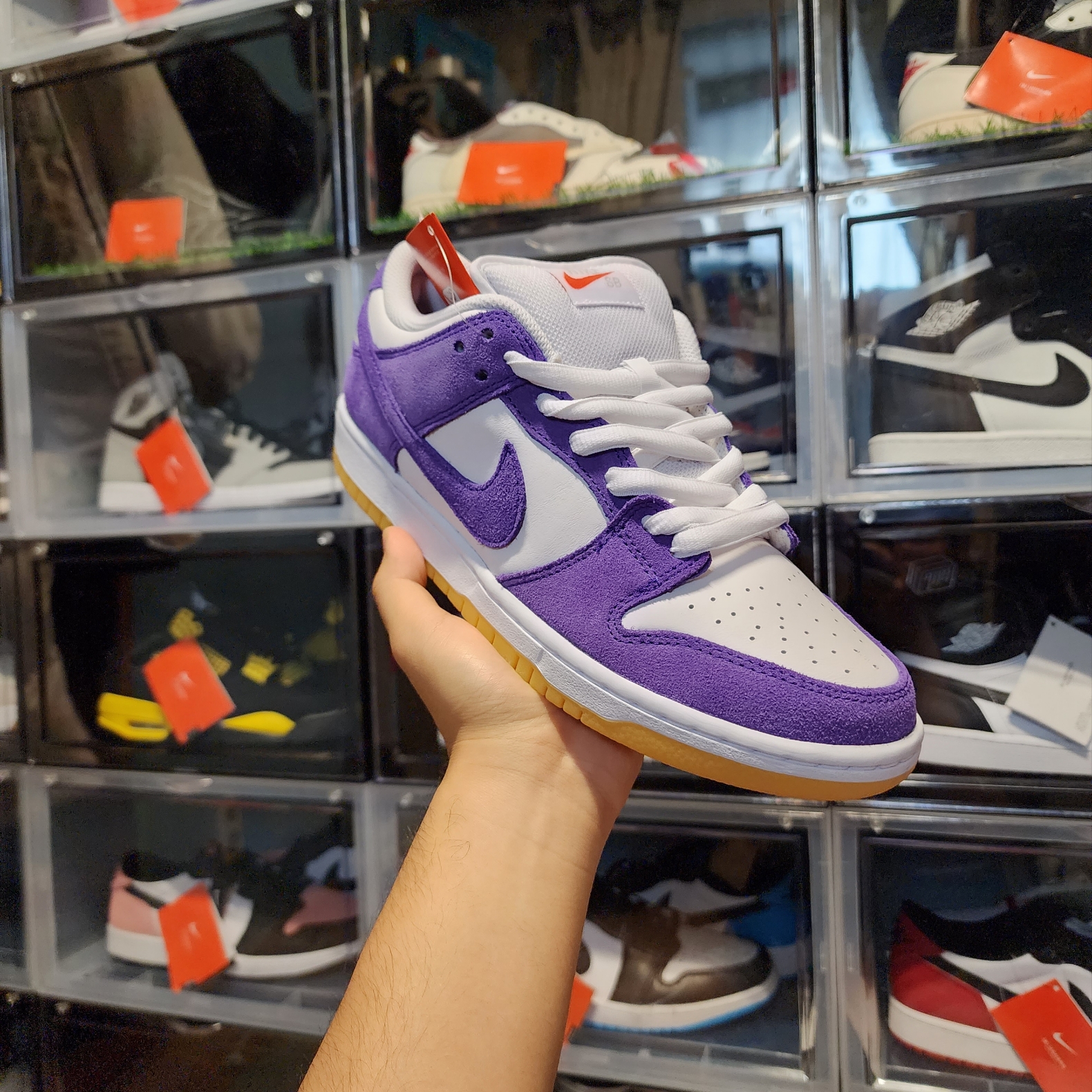 Nike Dunk Low Pro SB Court Purple 착용 스타일 - 2
