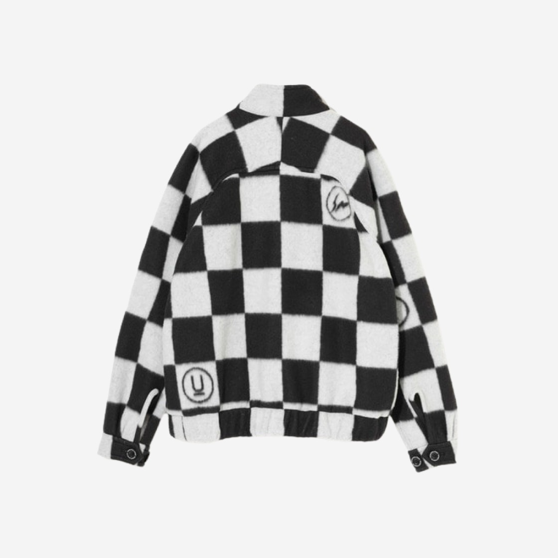 Undercover x Fragment UC2C9210-2 Zip-Up Blouson Black Check 상세 이미지 2