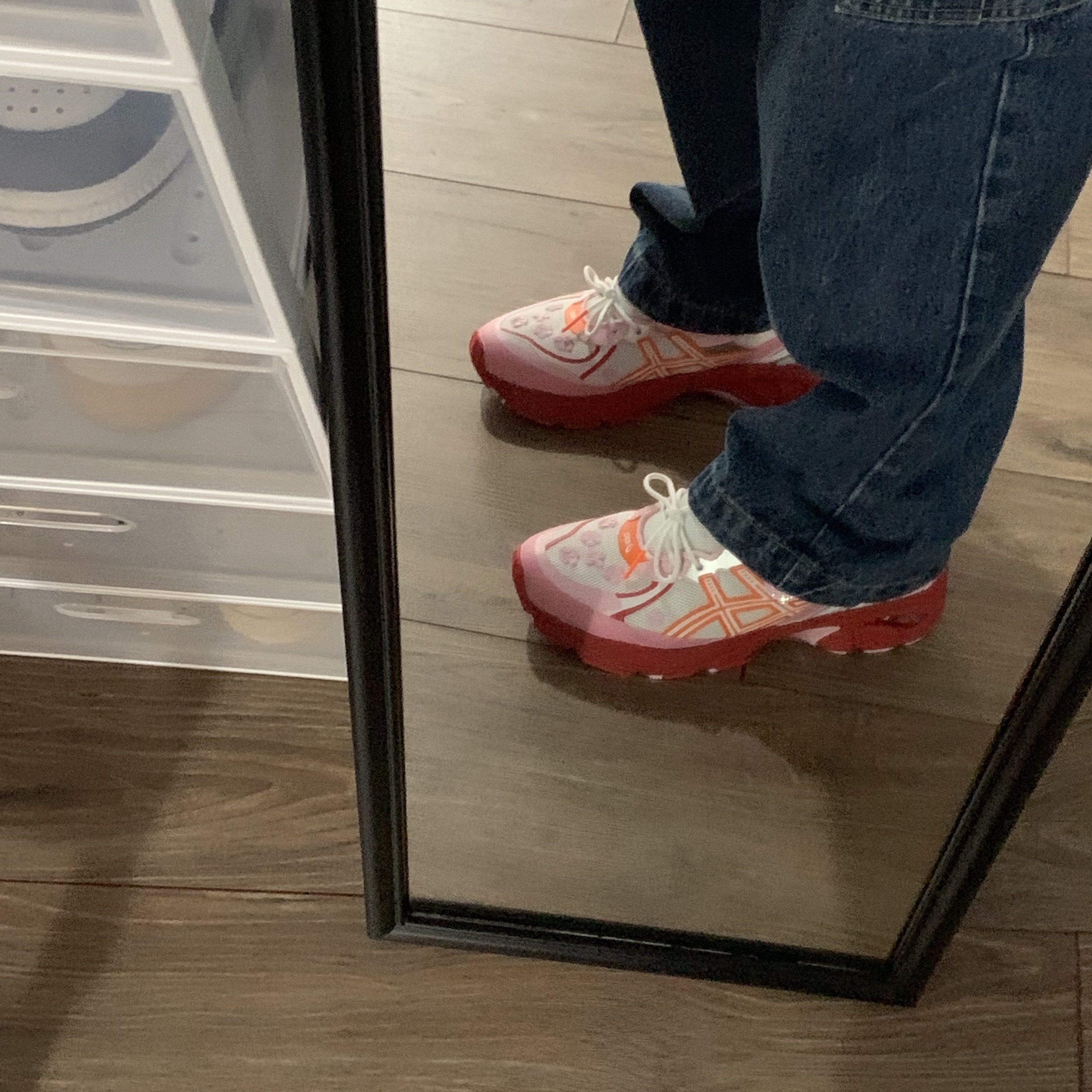 Asics x Cecilie Bahnsen GT-2160 White Habanero 착용 스타일 - 2