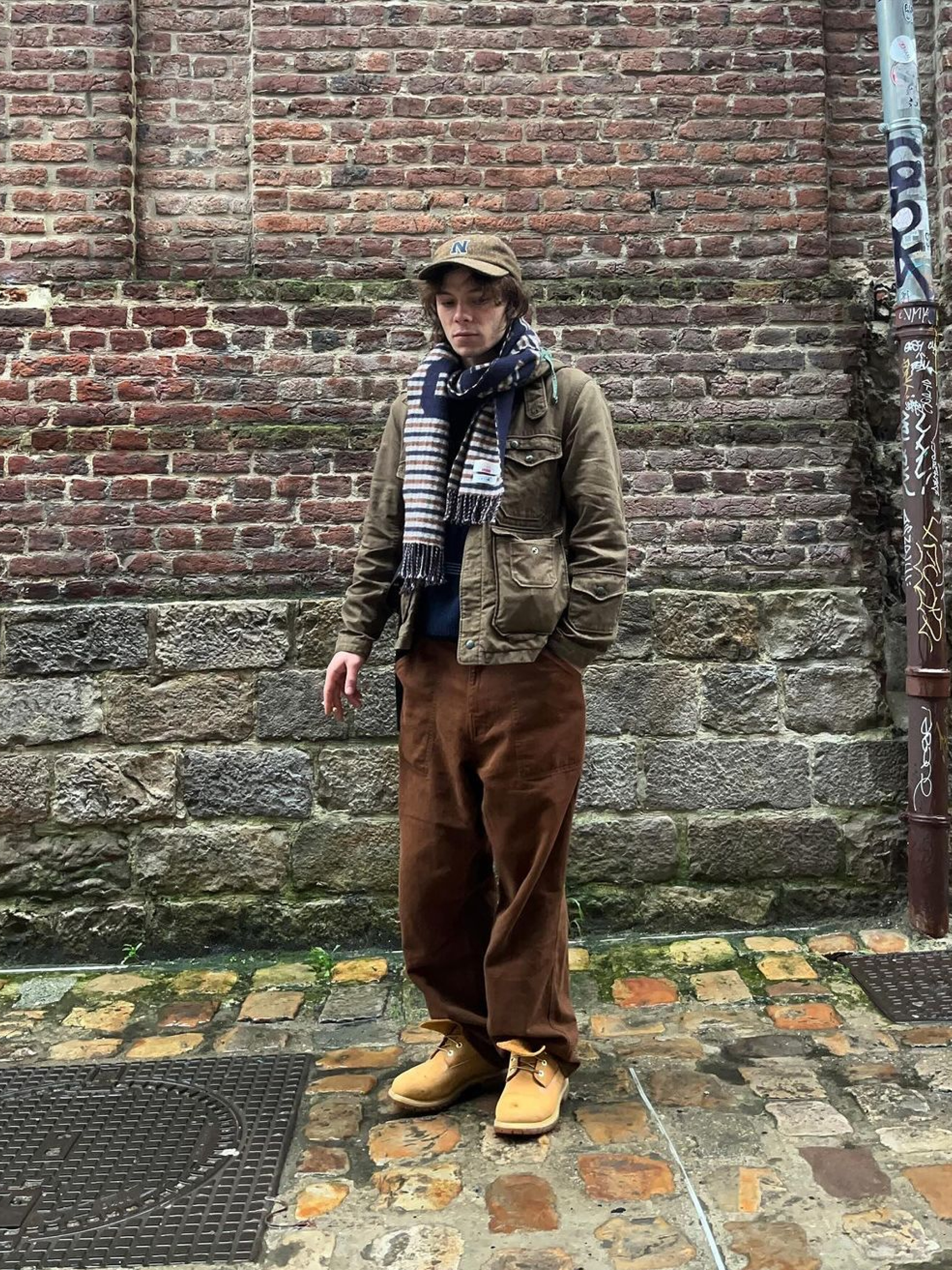 Timberland Premium 6 inch Waterproof Boot Wheat Nubuck - Wide 착용 스타일 - 4