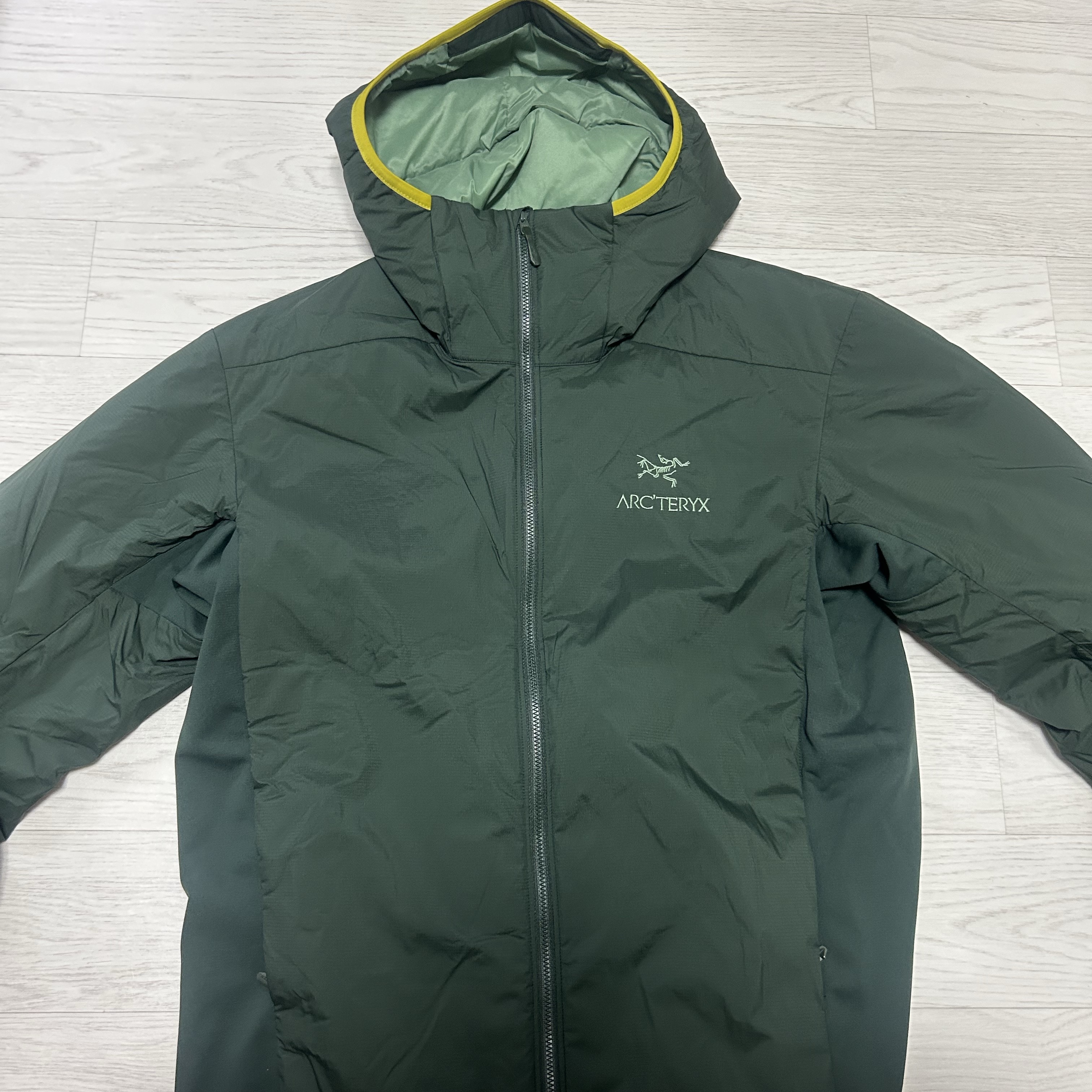 Arc'teryx Atom LT Hoody Conifer 착용 스타일