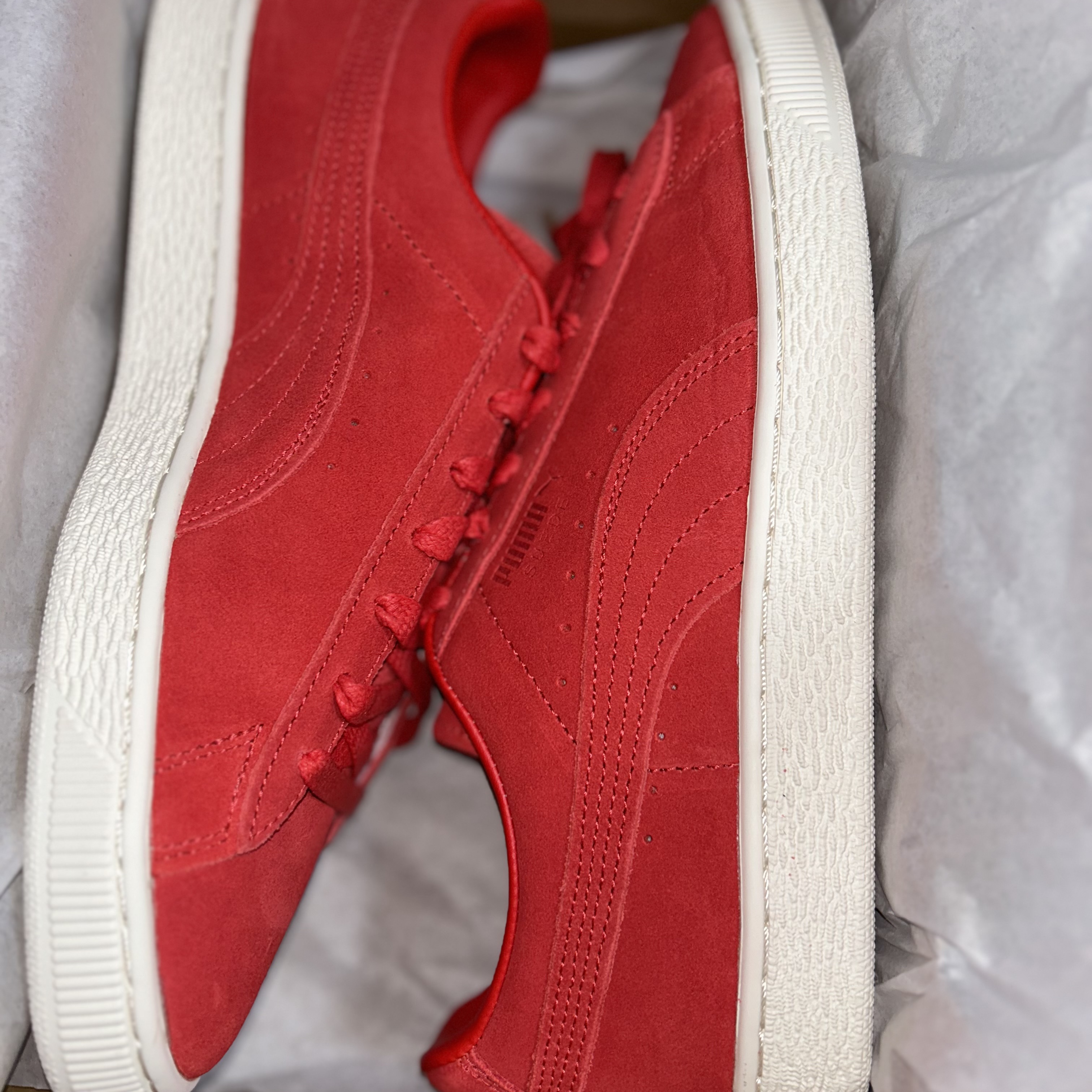 Puma Suede Classic 75th Anniversary Red 착용 스타일 - 8