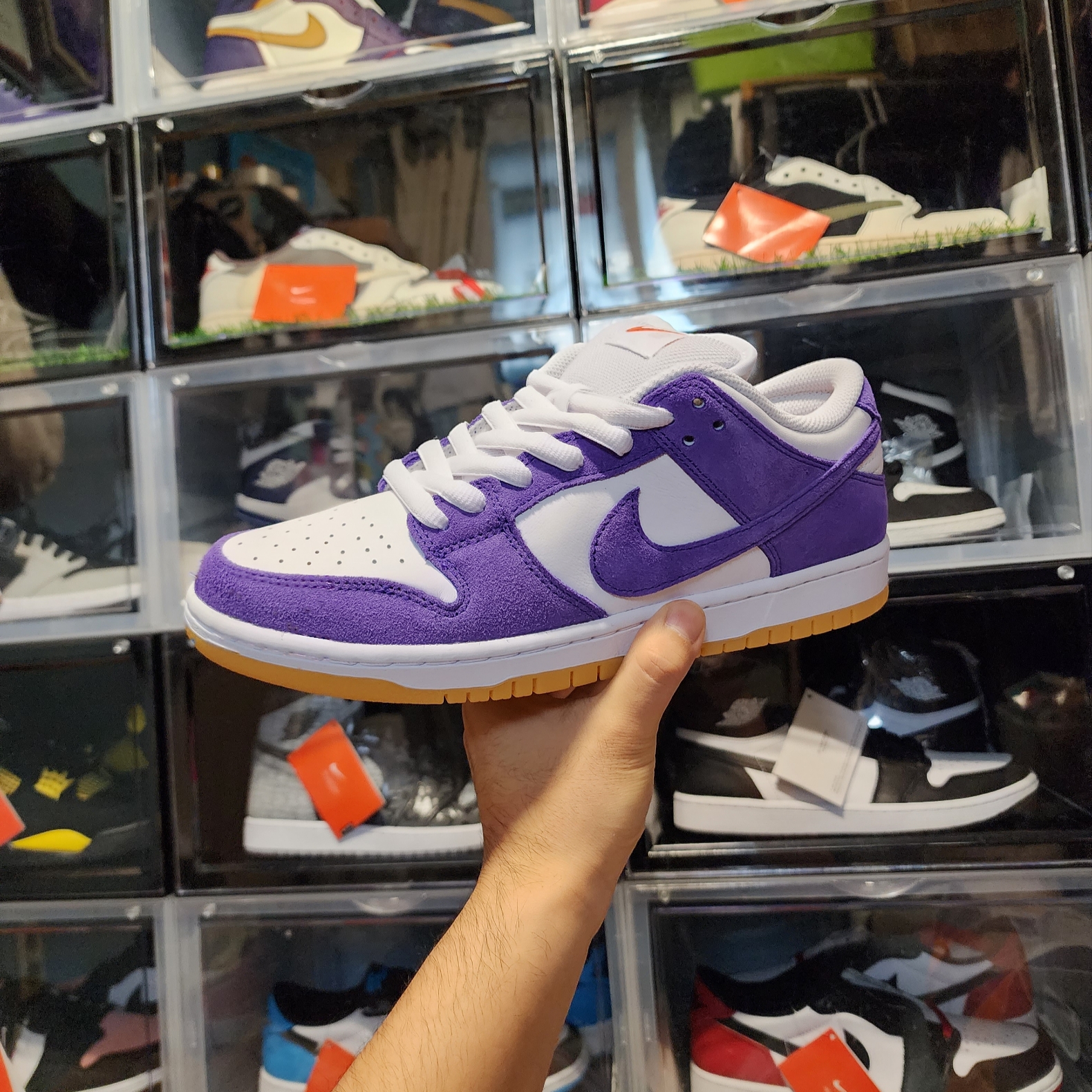 Nike Dunk Low Pro SB Court Purple 착용 스타일 - 1