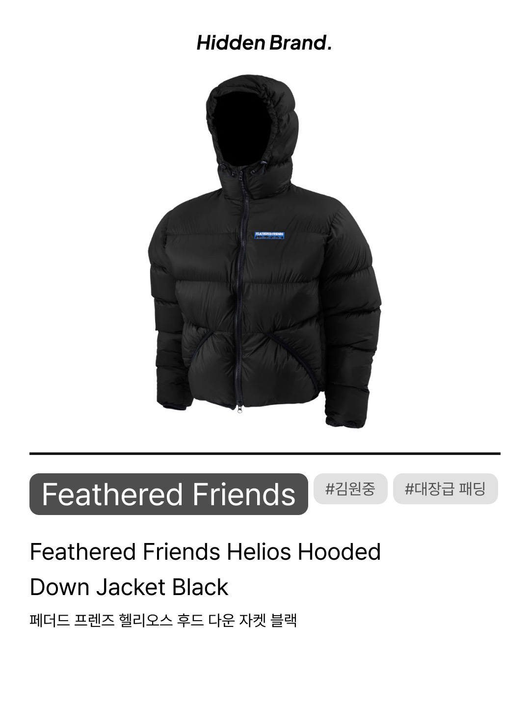 Feathered Friends Helios Hooded Down Jacket Grass, Feathered Friends Helios Hooded Down Jacket Black 착용 스타일 - 7
