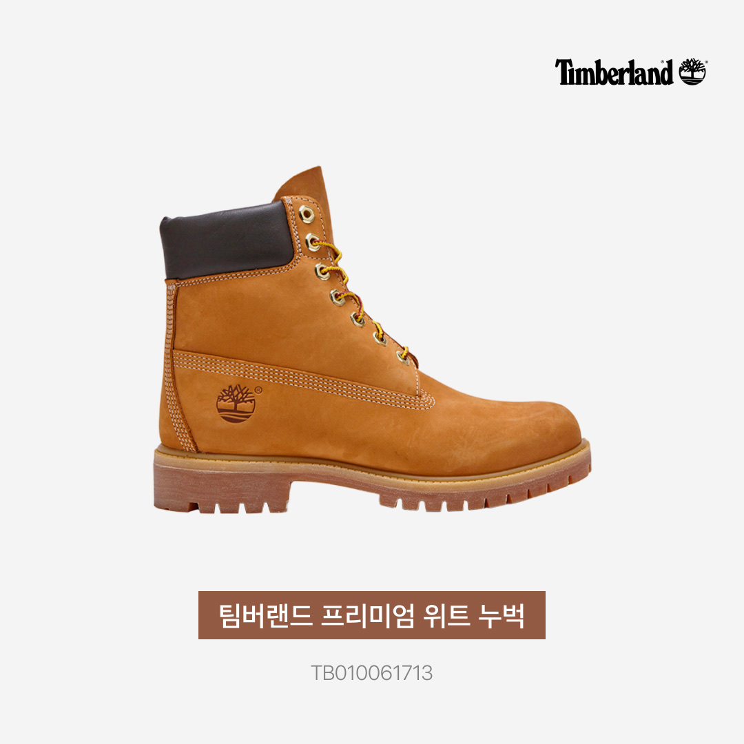 Timberland Premium 6 inch Waterproof Boot Wheat Nubuck - Wide 착용 스타일 - 3