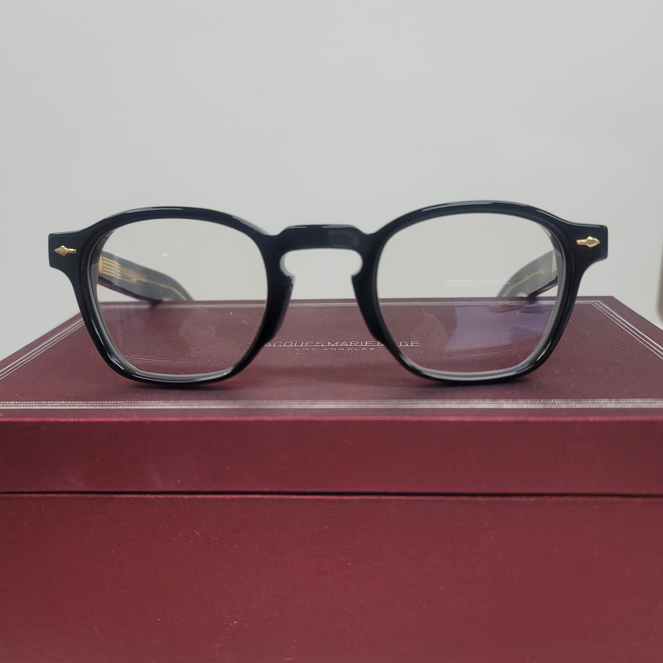 Jacques Marie Mage Zephirin 47 Brown Lenses Beluga 착용 스타일
