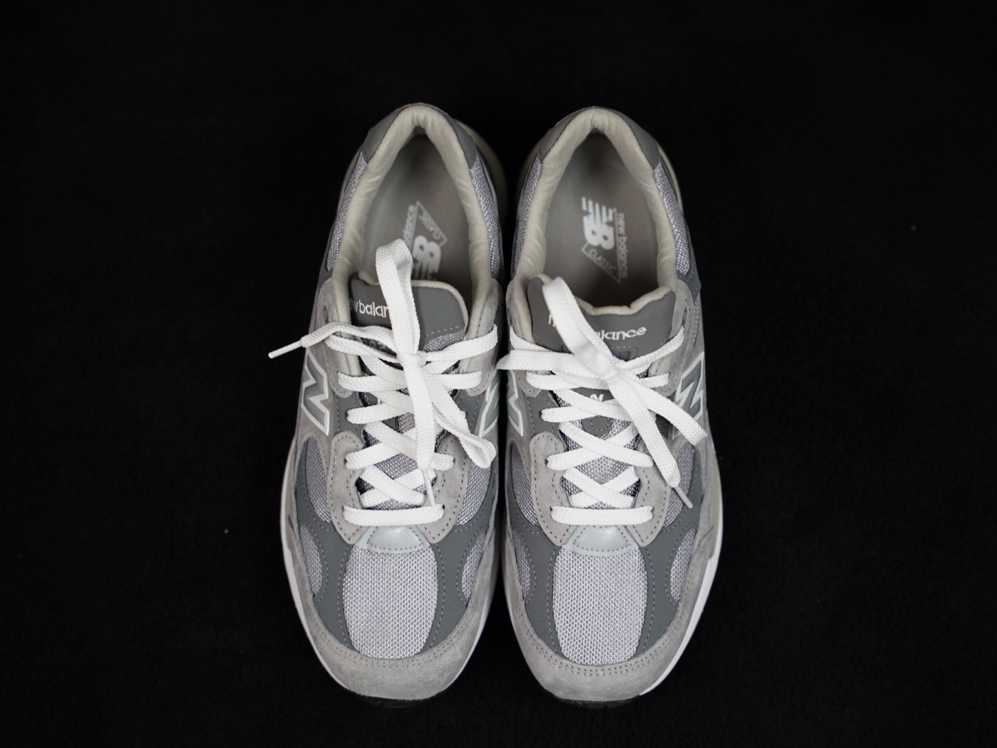 New Balance 992 Made in USA Grey - D Standard 착용 스타일 - 2