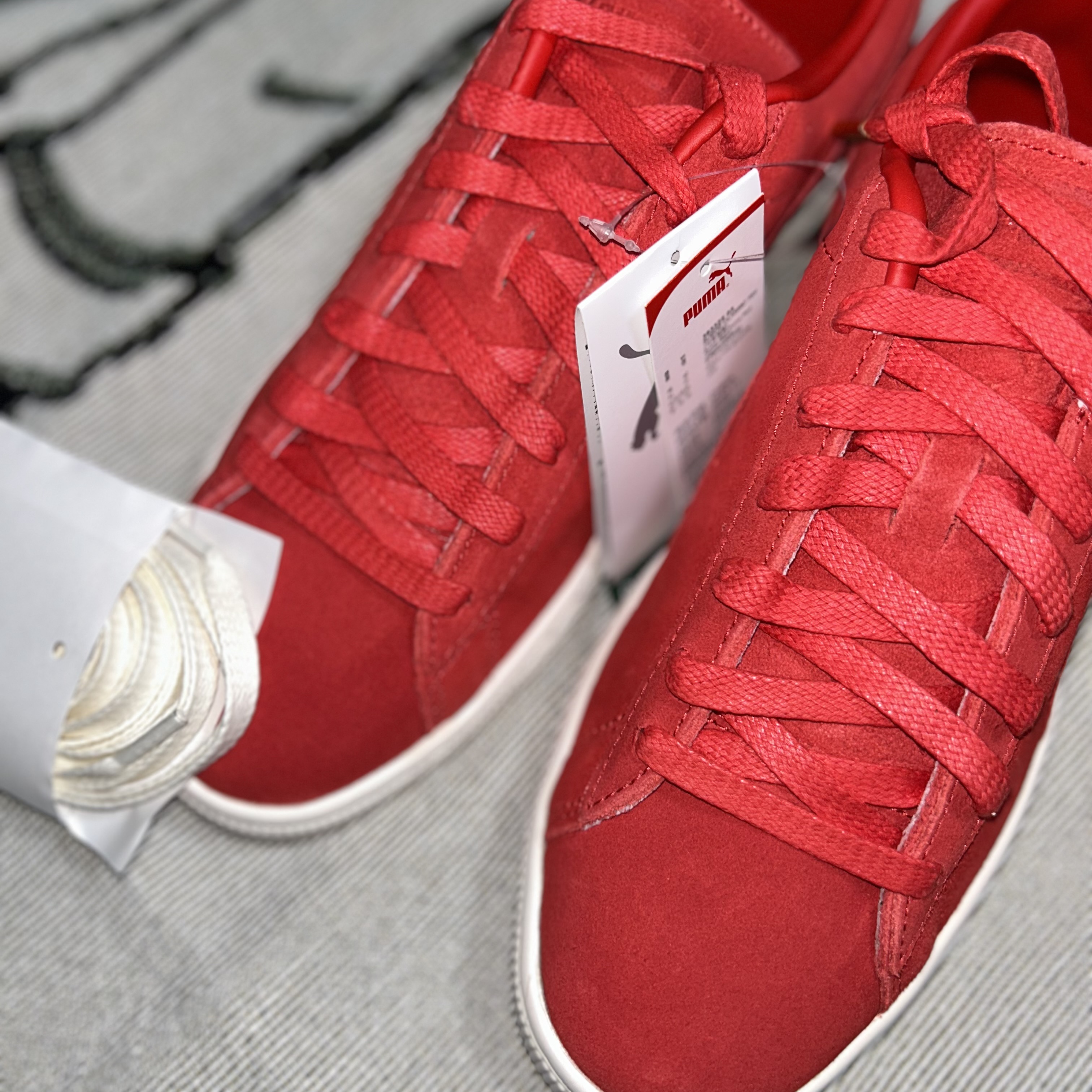 Puma Suede Classic 75th Anniversary Red 착용 스타일 - 7