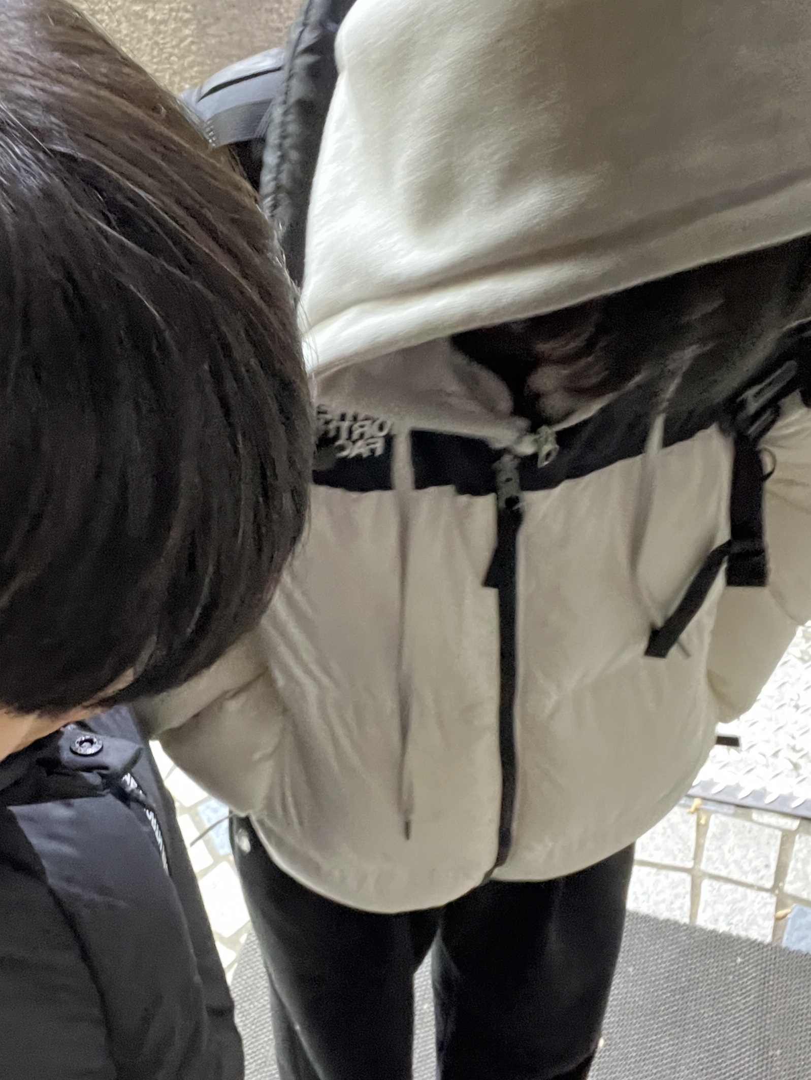 The North Face 1996 Eco Nuptse Jacket White, Nike Air Force 1 '07 Low White 착용 스타일 - 1