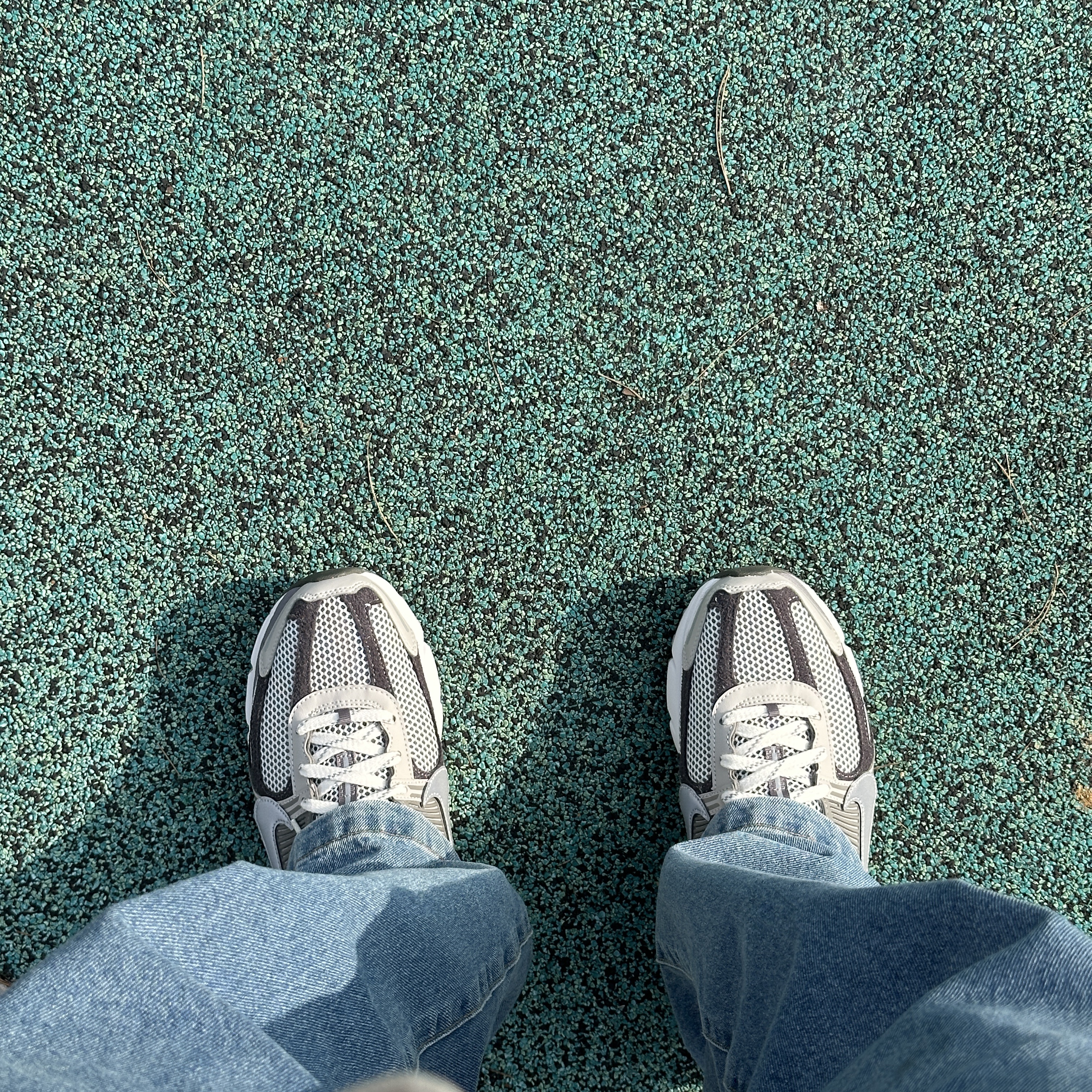 Nike Zoom Vomero 5 PRM Light Iron Ore and Flat Fewter 착용 스타일