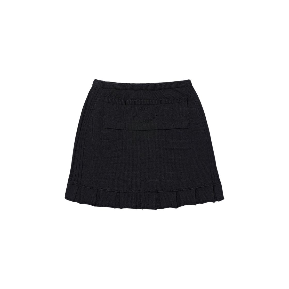 (W) Mischief Rhombus Knit Skirt Black 상세 이미지 2