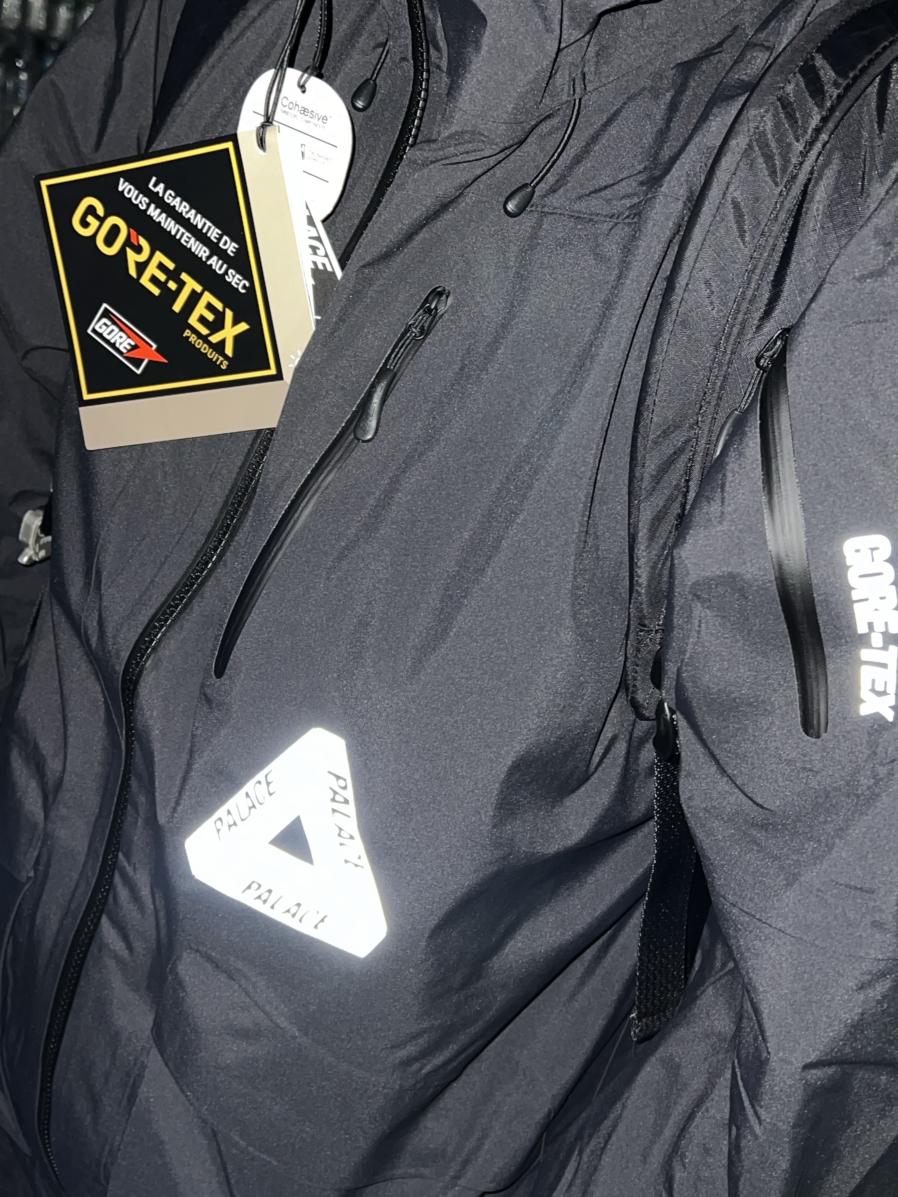 Palace Gore-Tex R-TEK Jacket Black - 23FW 착용 스타일 - 2