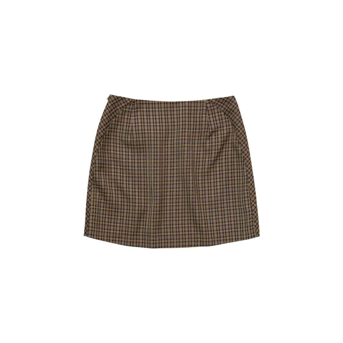 (W) Mischief Checkered Mini Skirt Brown Multi 상세 이미지 2