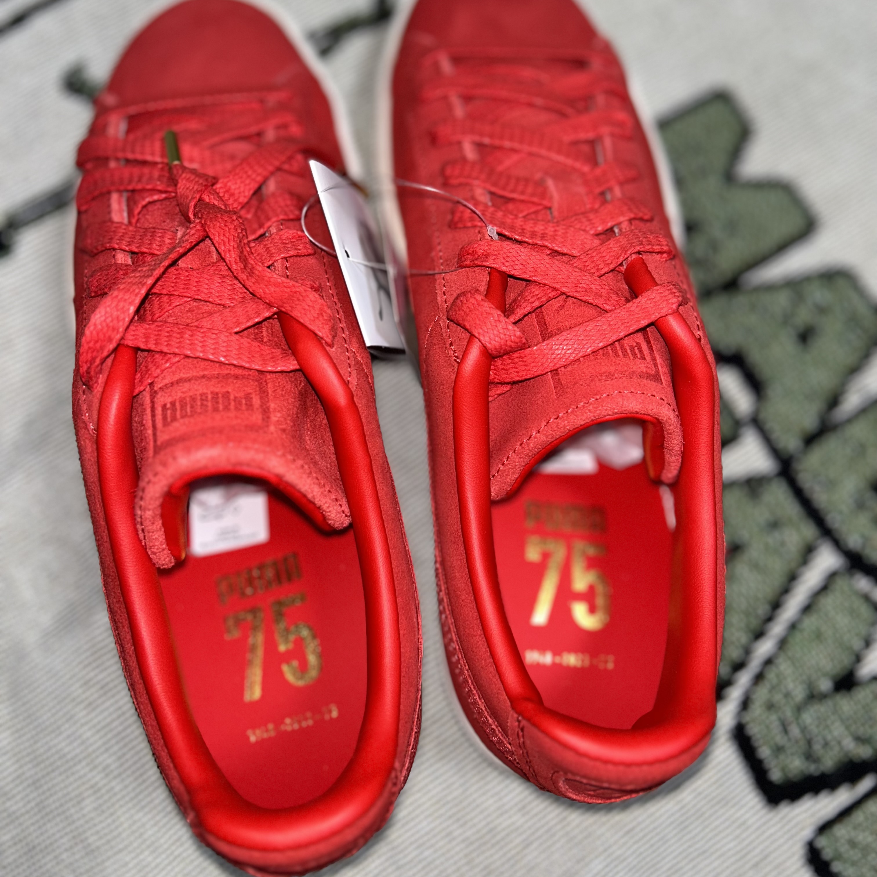 Puma Suede Classic 75th Anniversary Red 착용 스타일 - 4