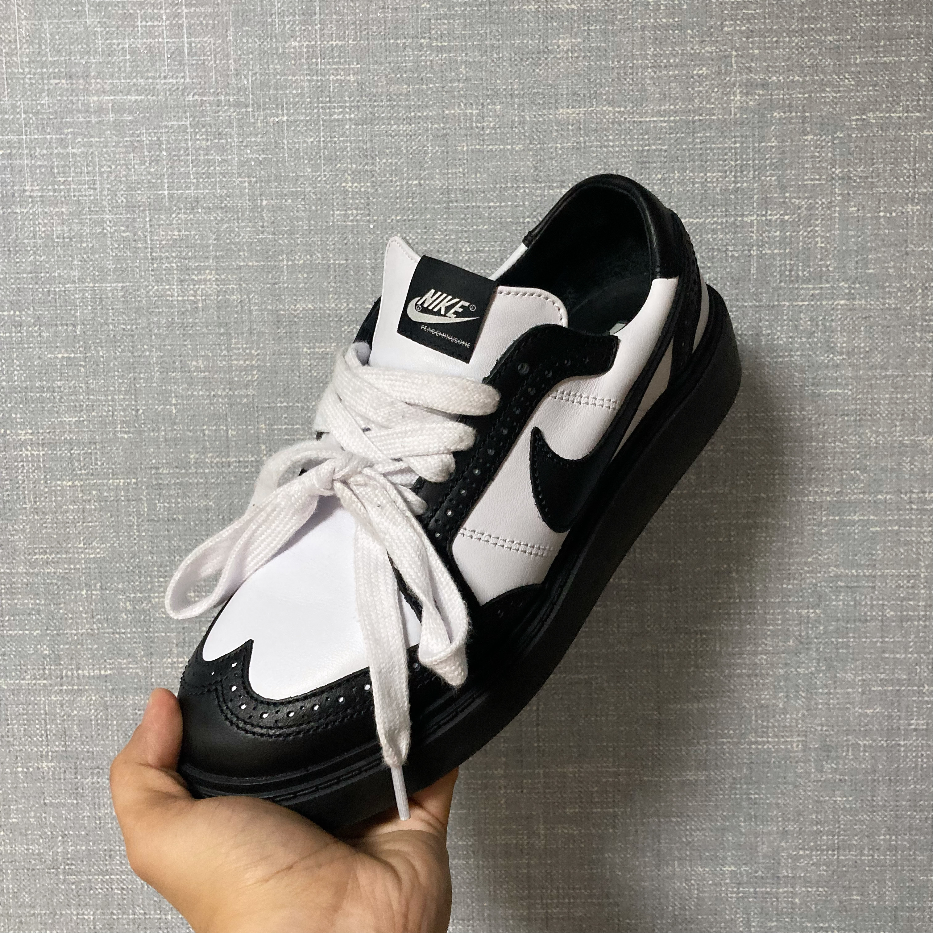 Nike x Peaceminusone Kwondo1 Black and White 착용 스타일