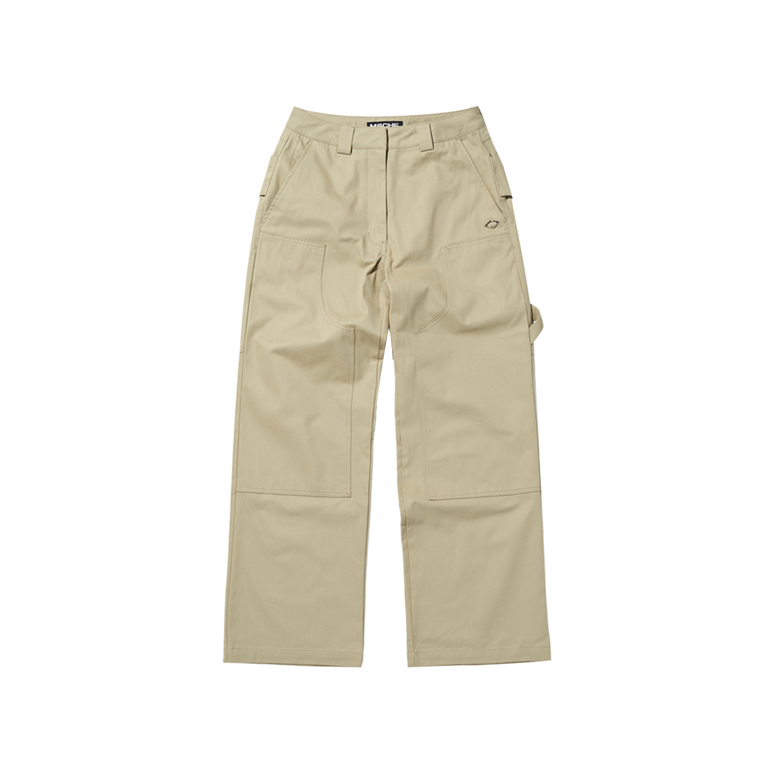 (W) Mischief Apron Pocket Work Pants Khaki Beige 상세 이미지 1