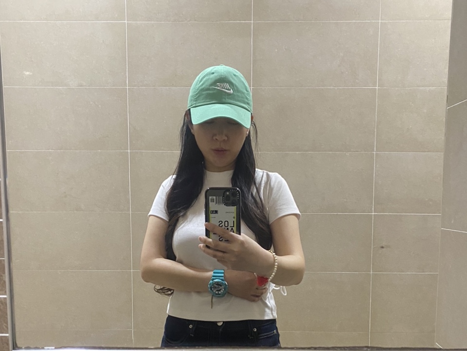 Nike Heritage 86 Futura Washed Cap Spring Green 착용 스타일