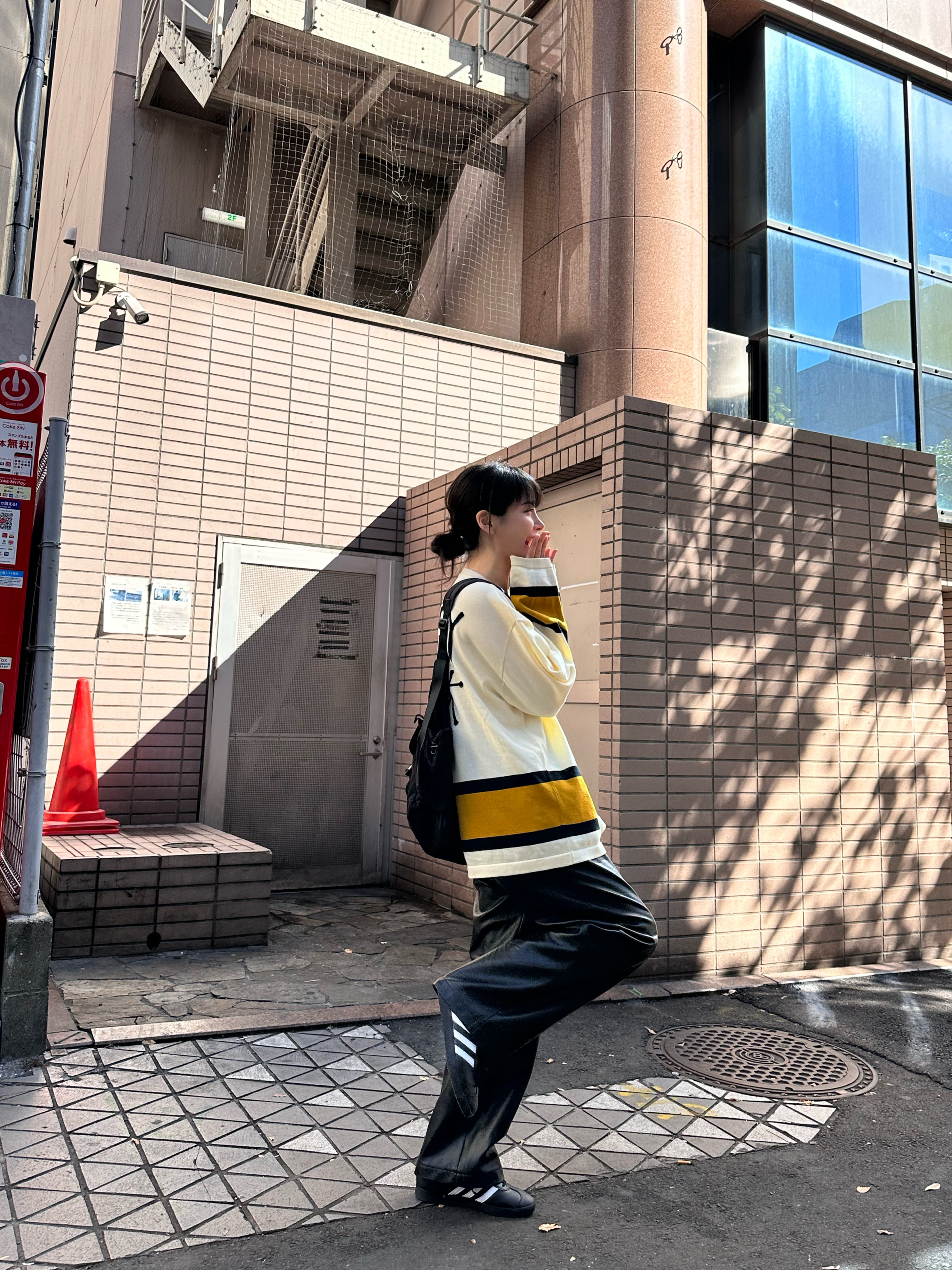 Stussy Hockey Sweater Natural 착용 스타일 - 1