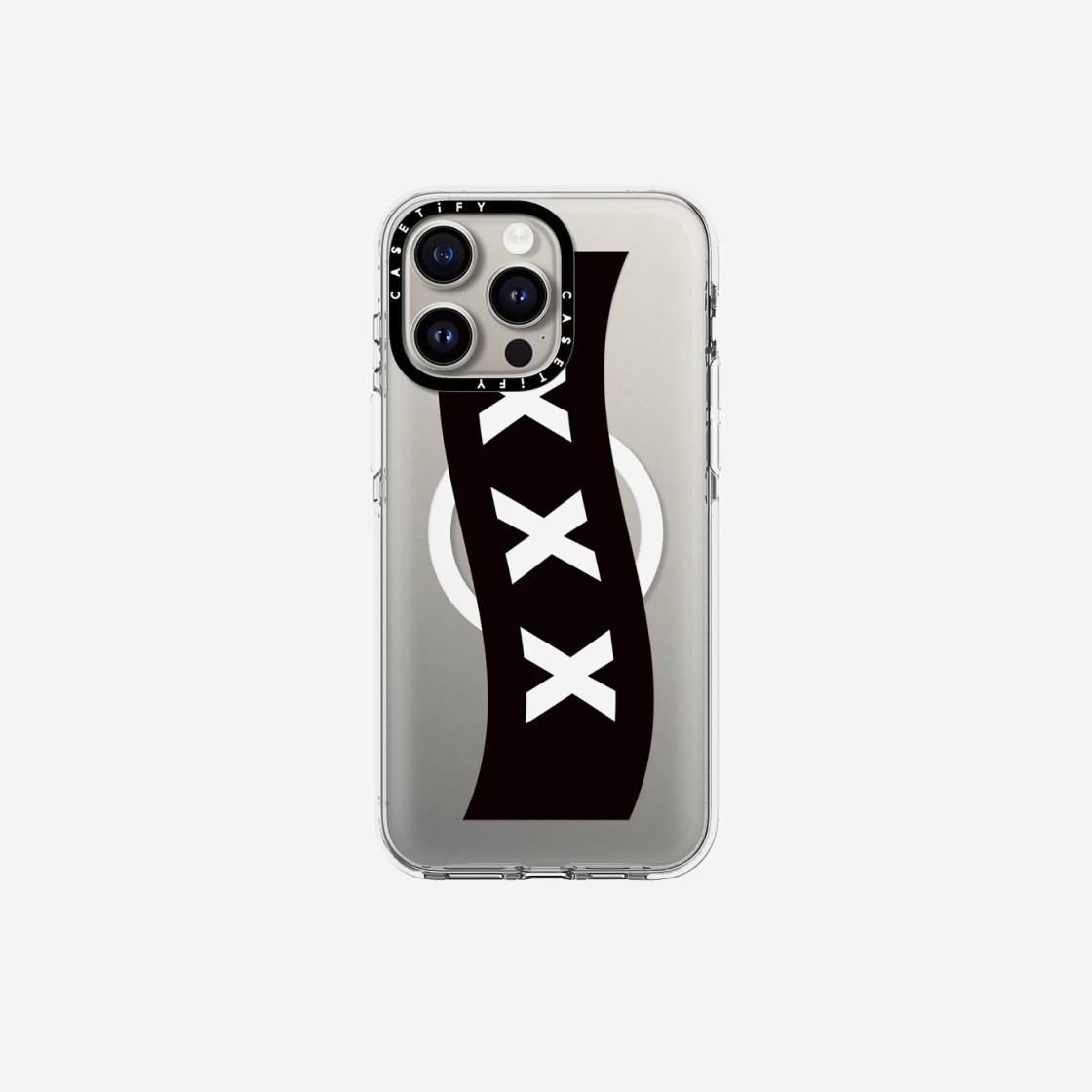 Casetify x Fragment x God Selection XXX Box Logo Black iphone Magsafe Case Clear 상세 이미지 1