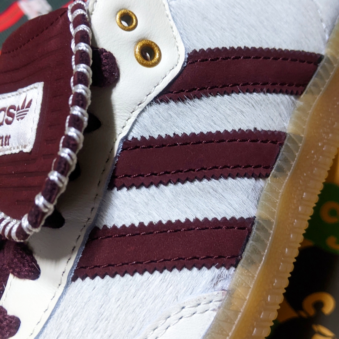 Adidas x Wales Bonner Pony Tonal Samba Cream White Mystery Brown 착용 스타일 - 4