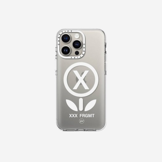 케이스티파이 x 프라그먼트 x 갓 셀렉션 XXX 플라워 화이트 아이폰 맥세이프 케이스 클리어 화이트 카메라 링