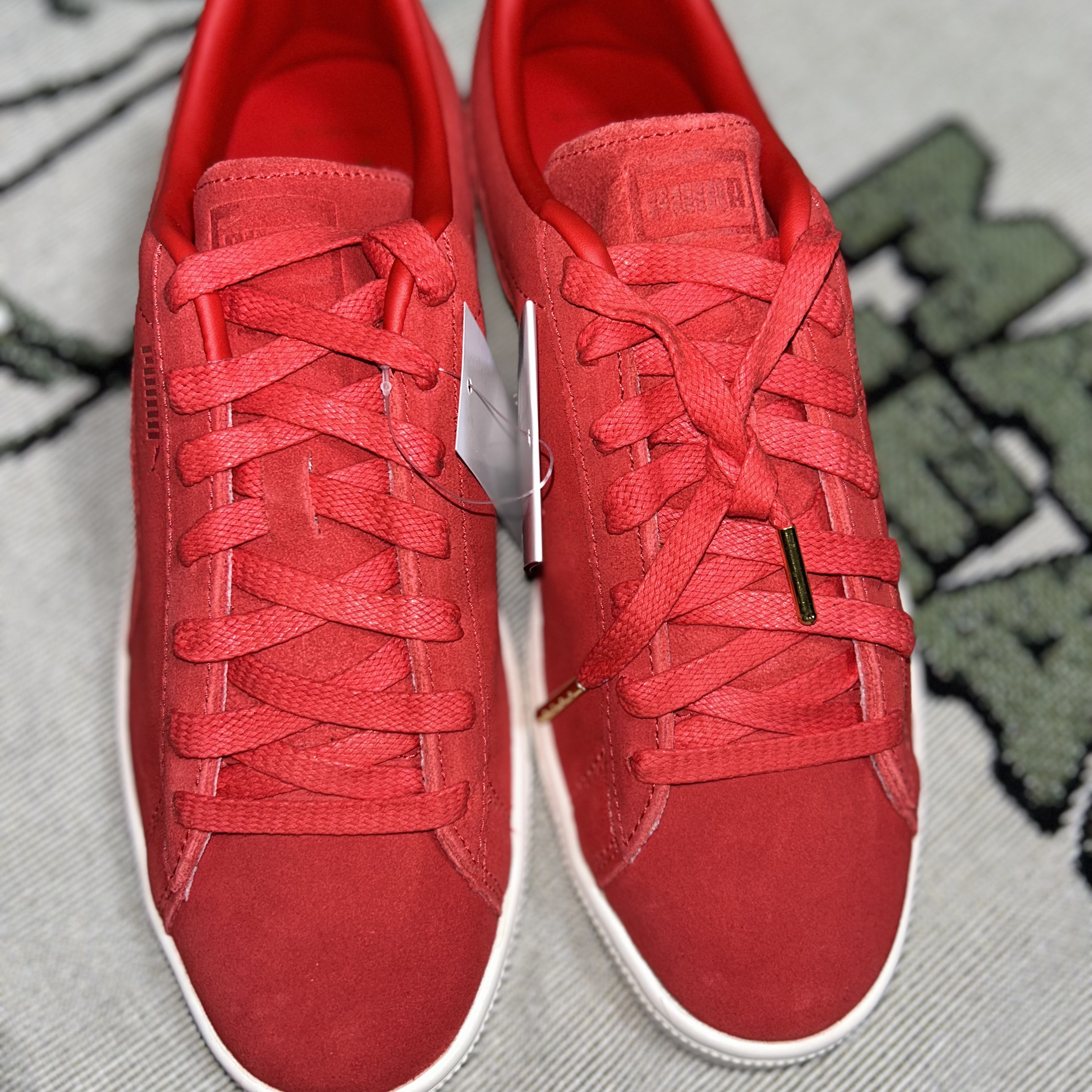 Puma Suede Classic 75th Anniversary Red 착용 스타일 - 3