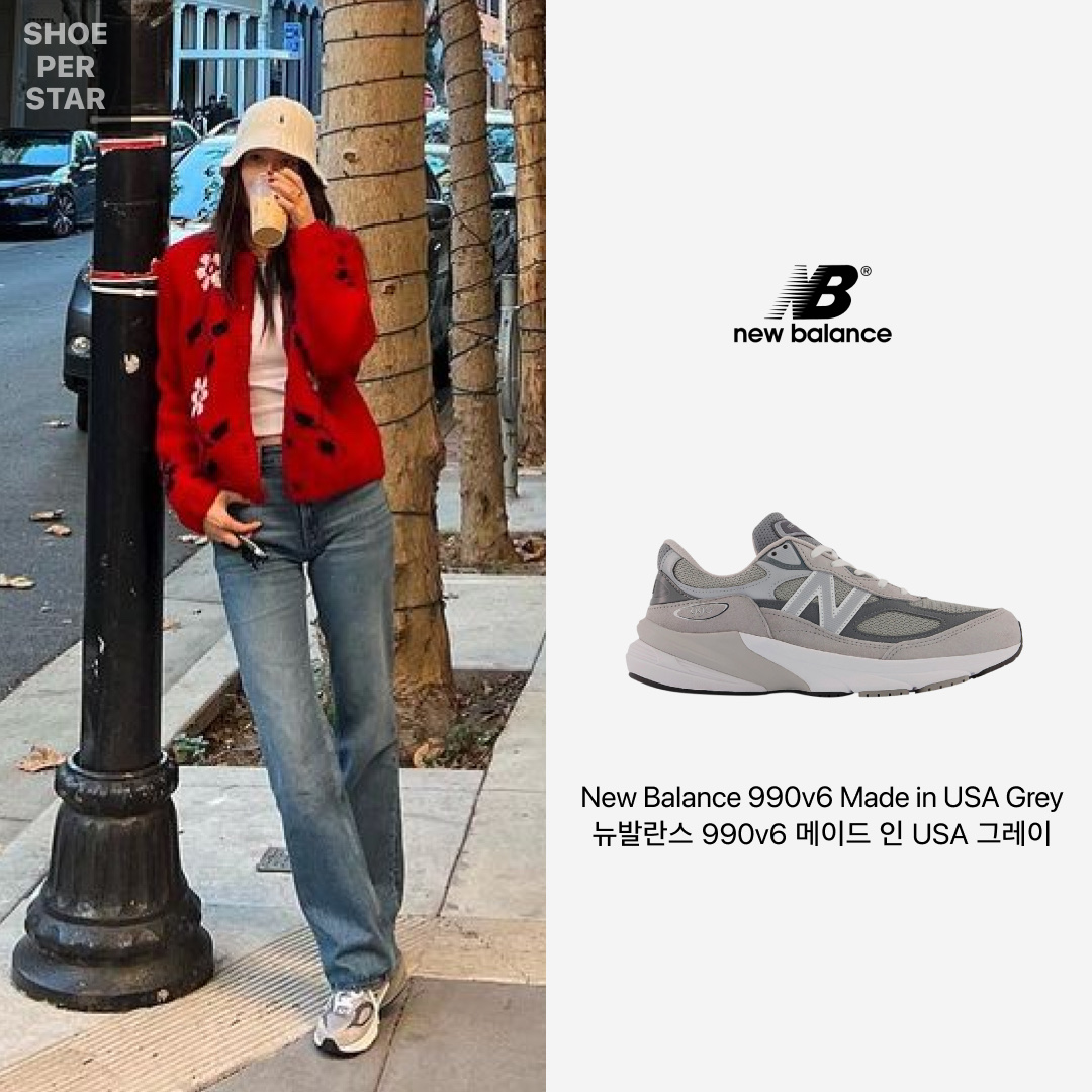 New Balance 990v6 Made in USA Grey - D Standard 착용 스타일 - 1