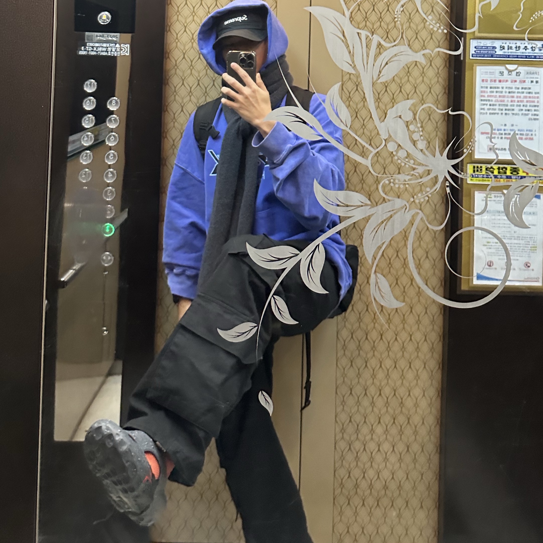 Converse x A-Cold-Wall Sponge Crater Dark Grey 착용 스타일 - 2