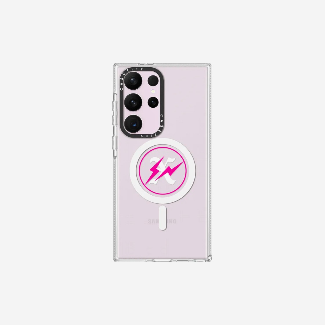 Casetify x Fragment x God Selection XXX 10th Logo Pink Galaxy Case Clear 상세 이미지 3