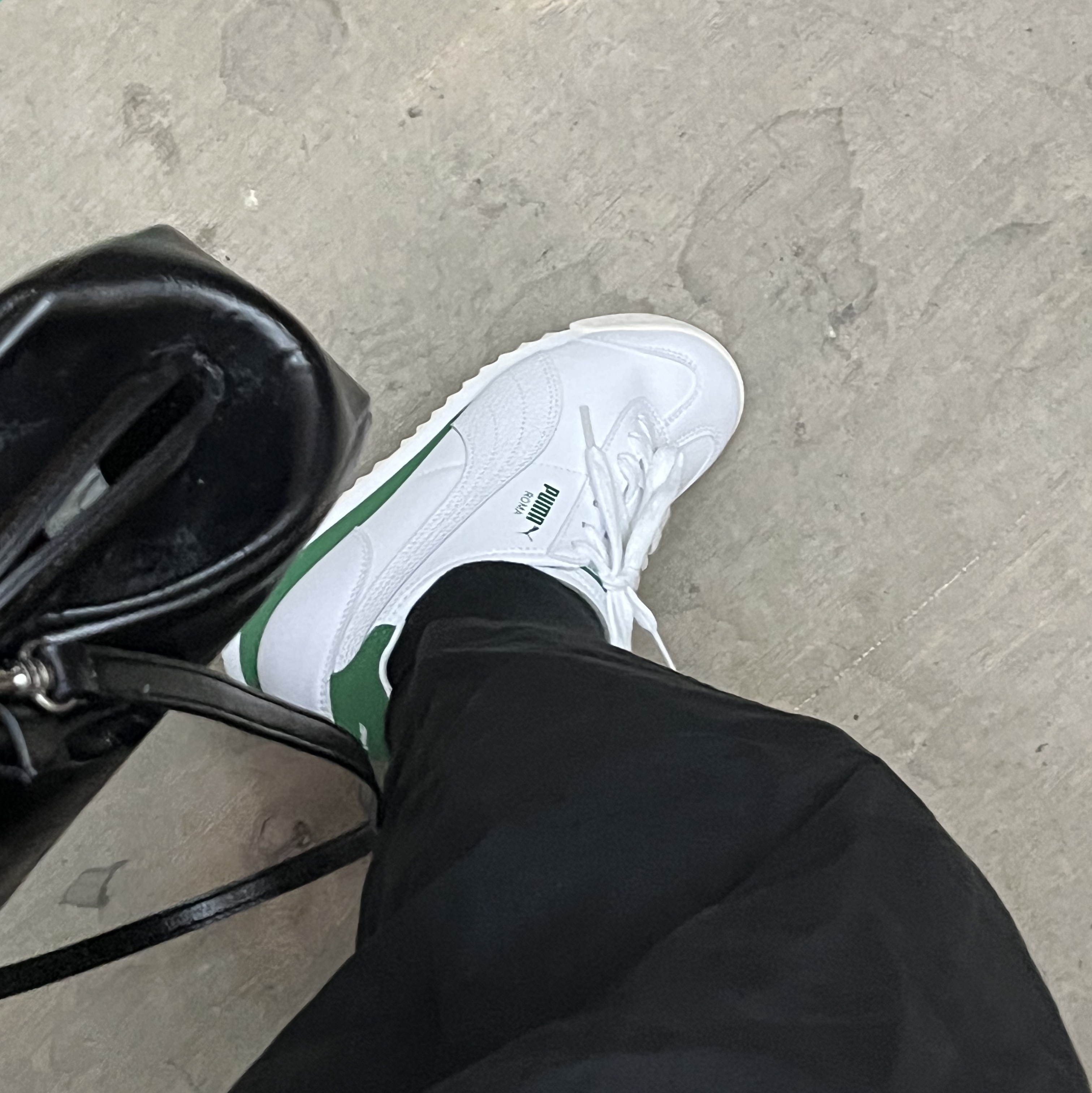 Puma Roma OG LTH No Color 착용 스타일 - 1