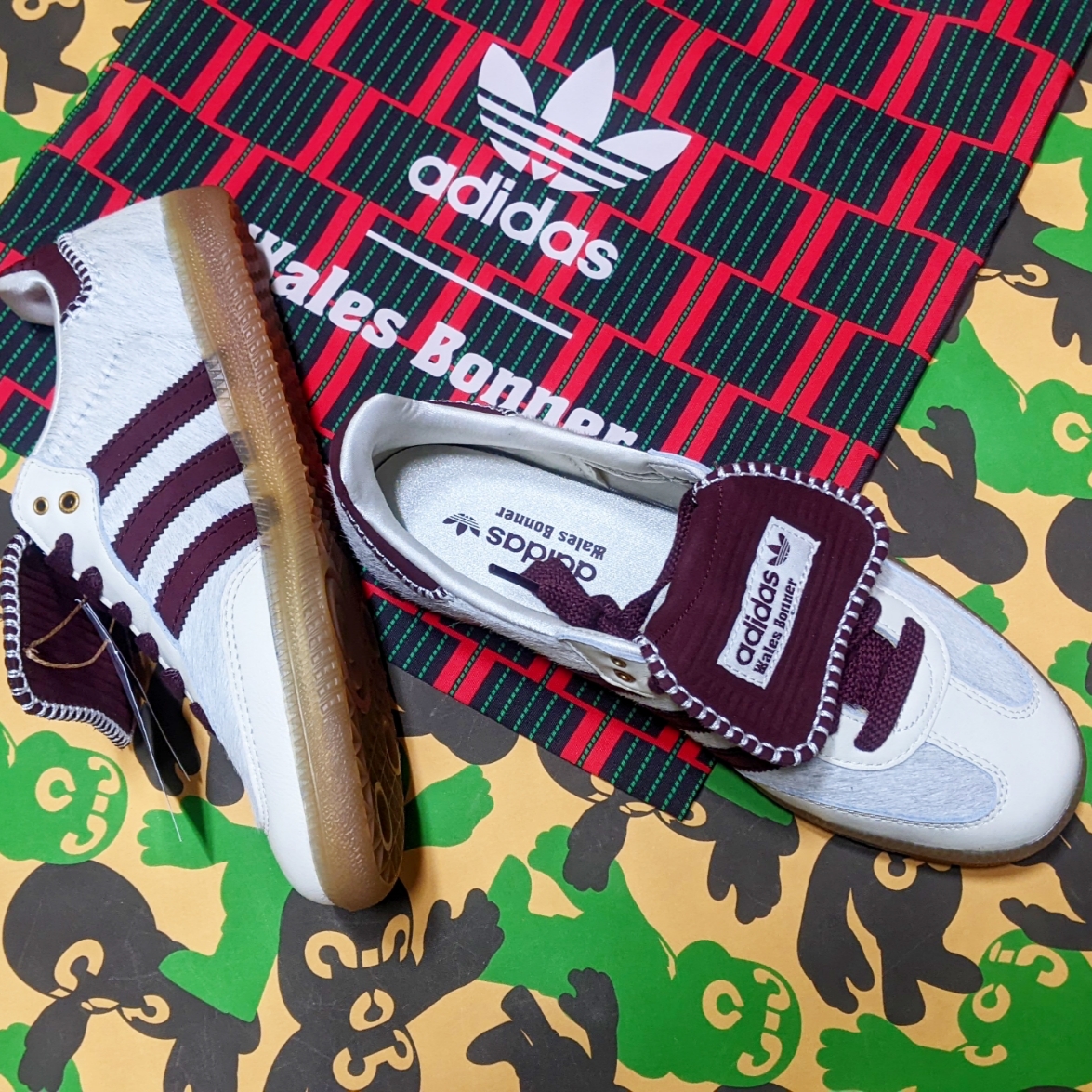 Adidas x Wales Bonner Pony Tonal Samba Cream White Mystery Brown 착용 스타일 - 2