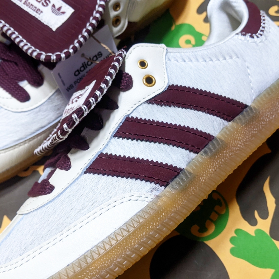 Adidas x Wales Bonner Pony Tonal Samba Cream White Mystery Brown 착용 스타일 - 3