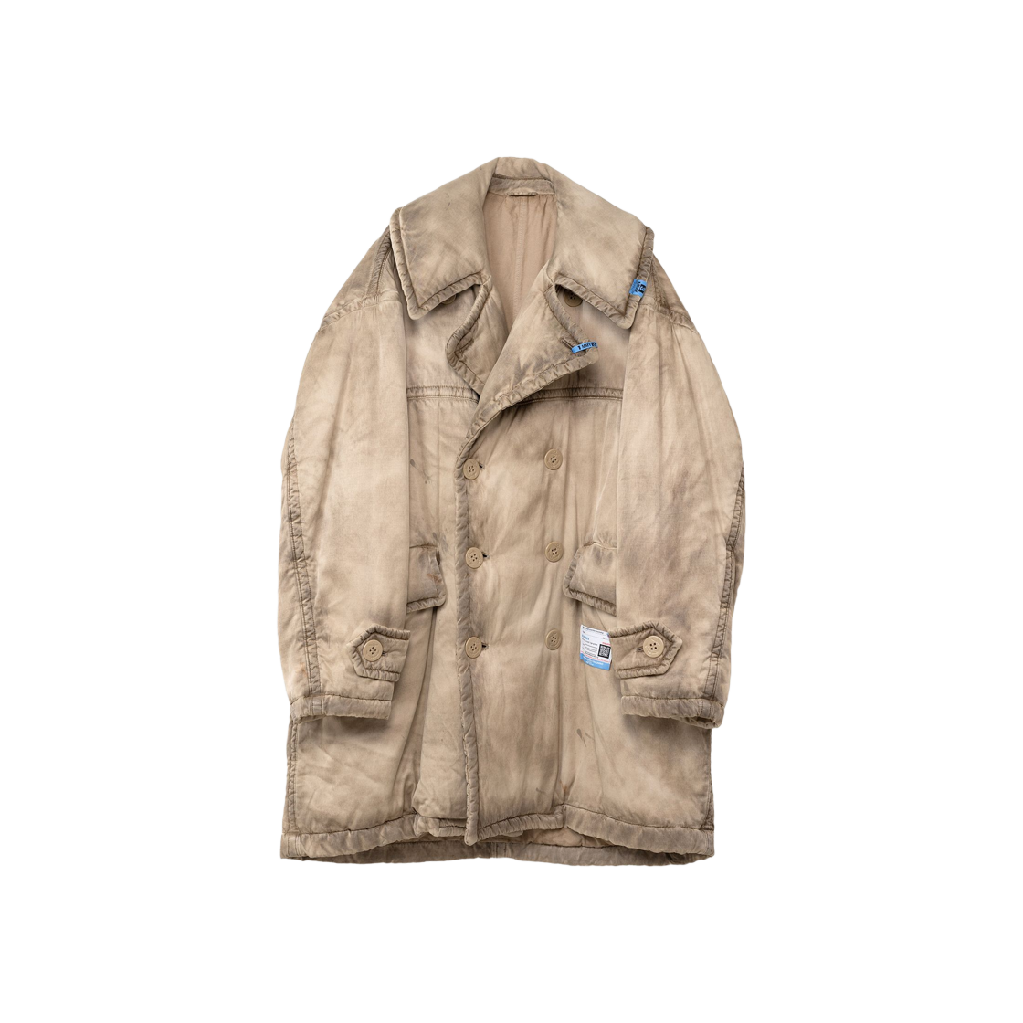 Maison Mihara Yasuhiro Padded Pea Coat Beige 상세 이미지 1