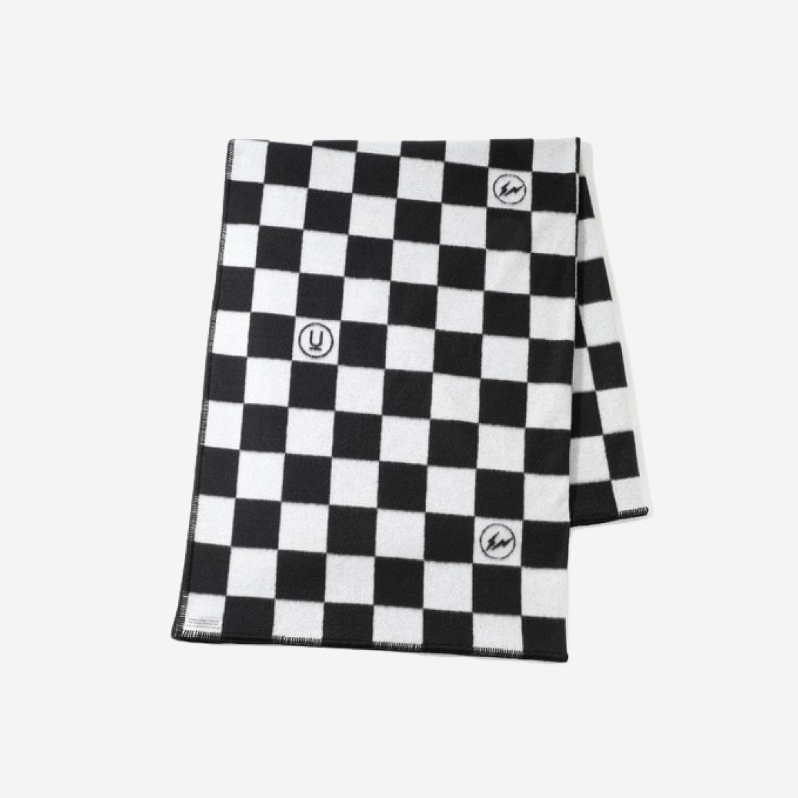 Undercover x Fragment UC2C9S02-2 Fleece Blanket Black Check 상세 이미지 1