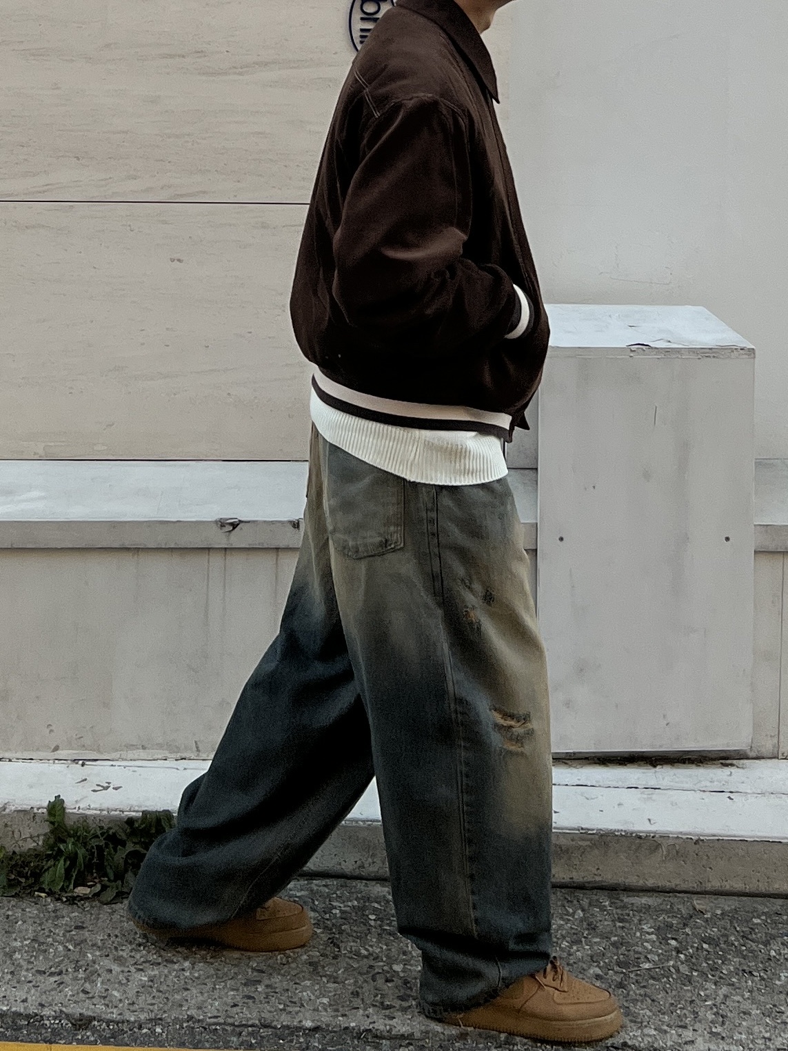 Nike Air Force 1 '07 WB Flax 착용 스타일 - 5