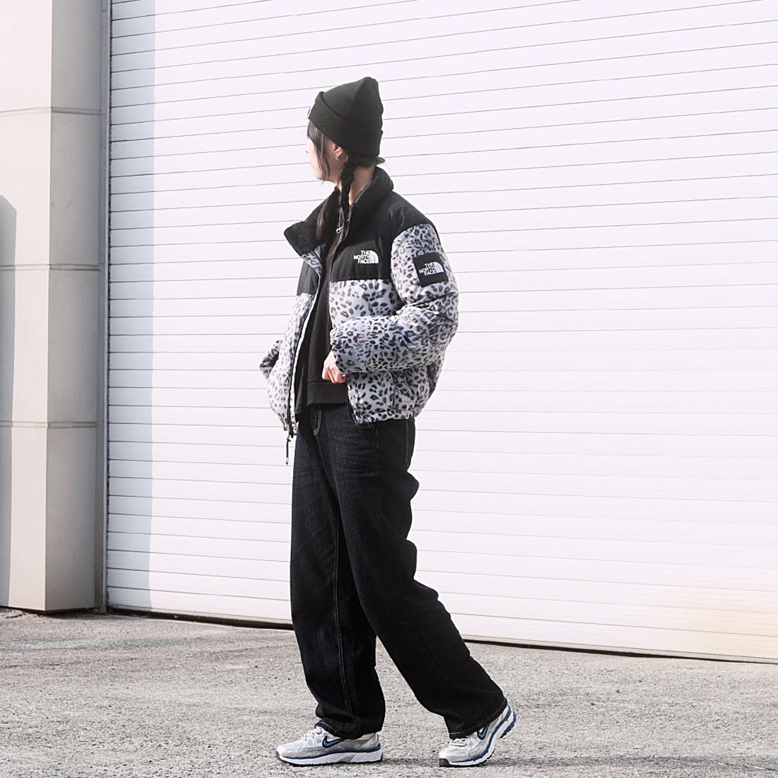 (W) The North Face White Label Novelty Nuptse Down Jacket P Silver, (W) Nike P-6000 Laser Blue 착용 스타일 - 2