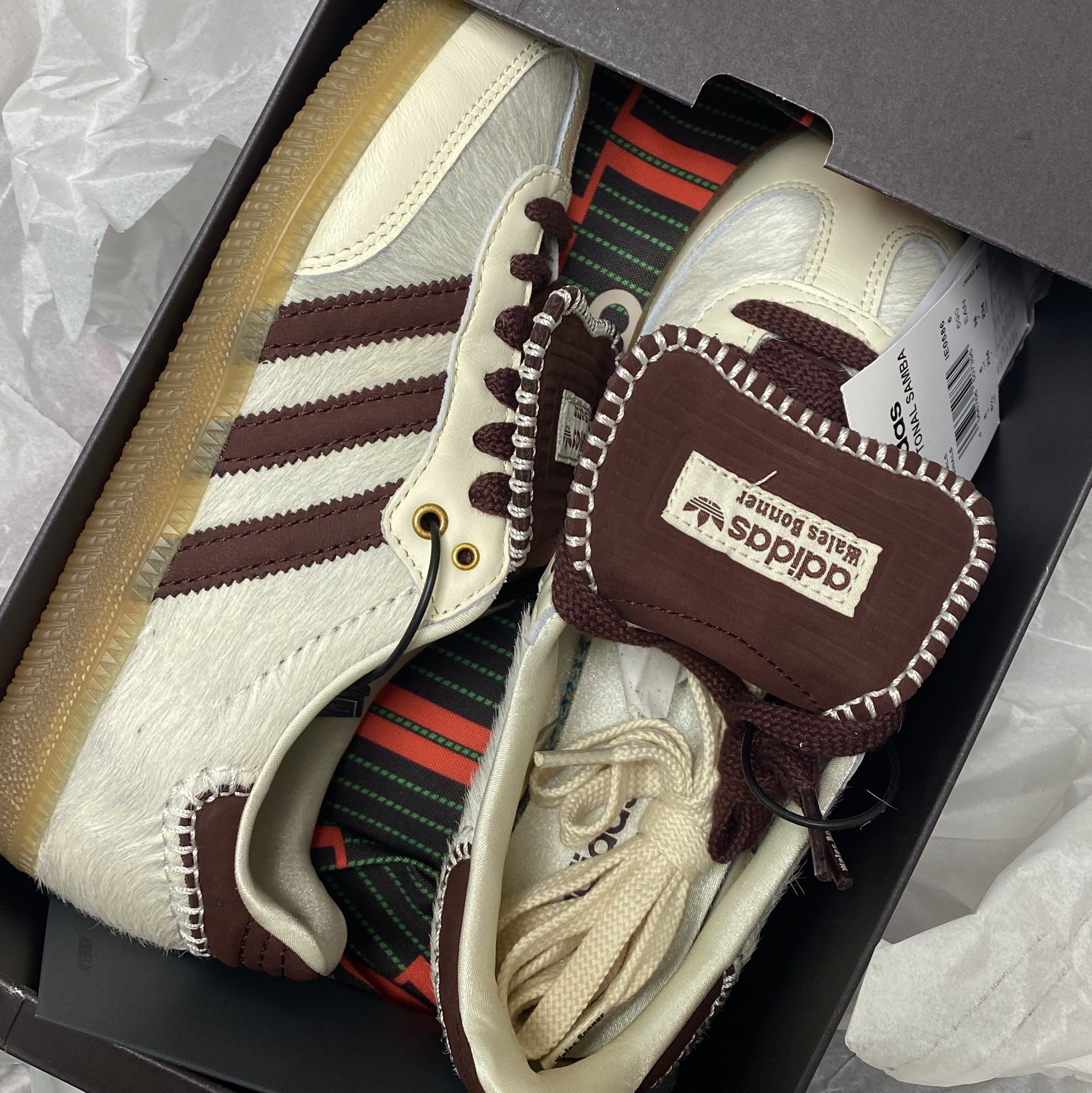 Adidas x Wales Bonner Pony Tonal Samba Cream White Mystery Brown 착용 스타일 - 1