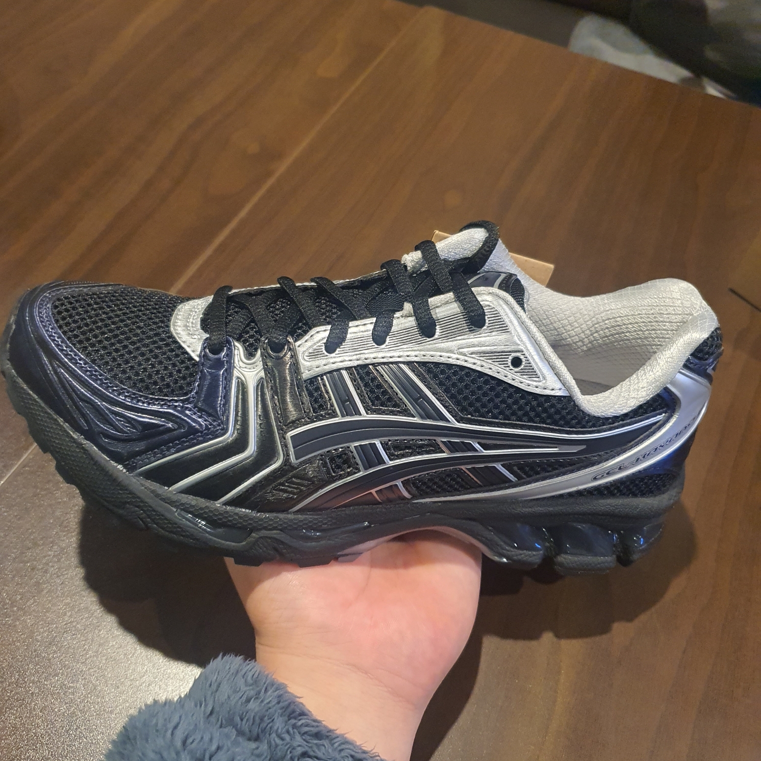 Asics x Atmos x Undermycar Gel-Kayano 14 Black Pure Silver 착용 스타일