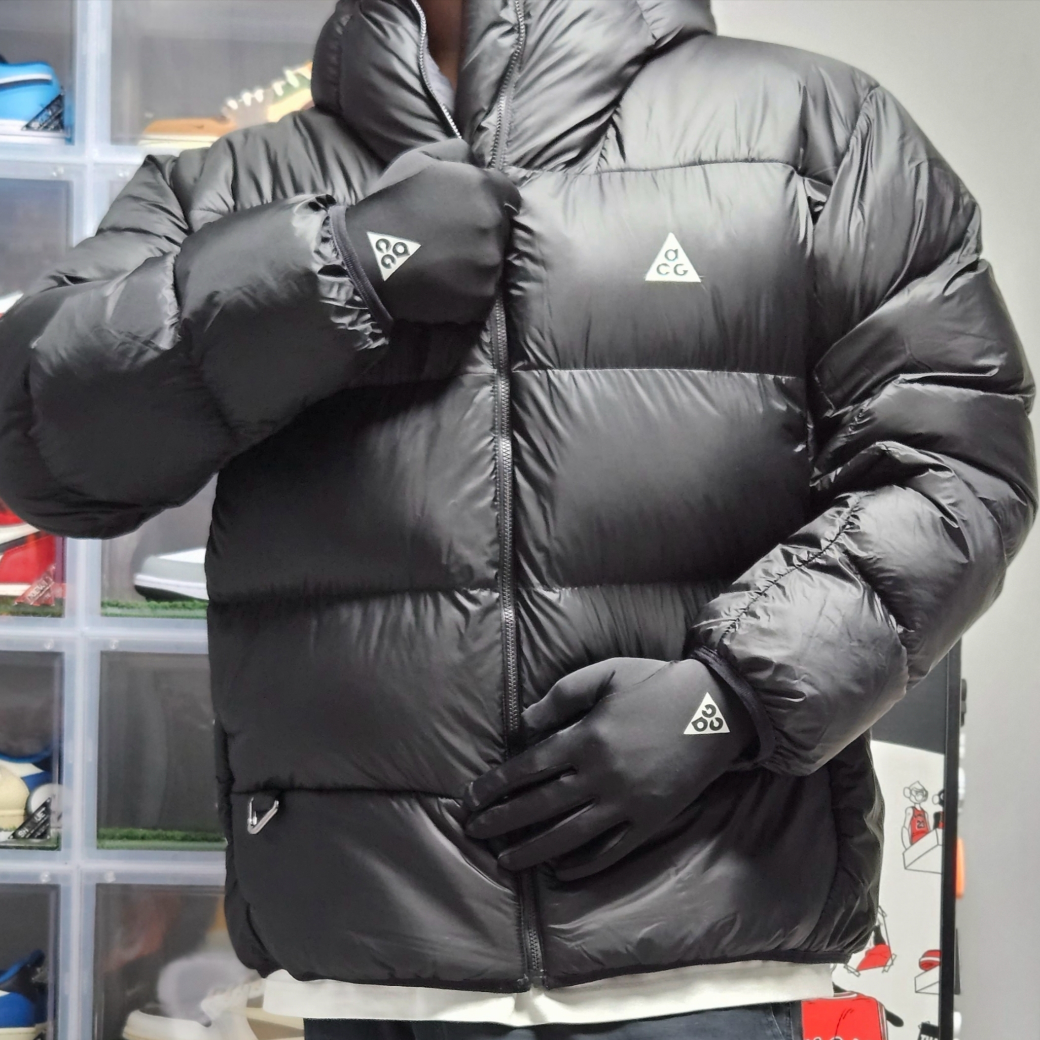 Nike ACG Therma-Fit ADV Lunar Lake Puffer Jacket Black - Asia 착용 스타일 - 4