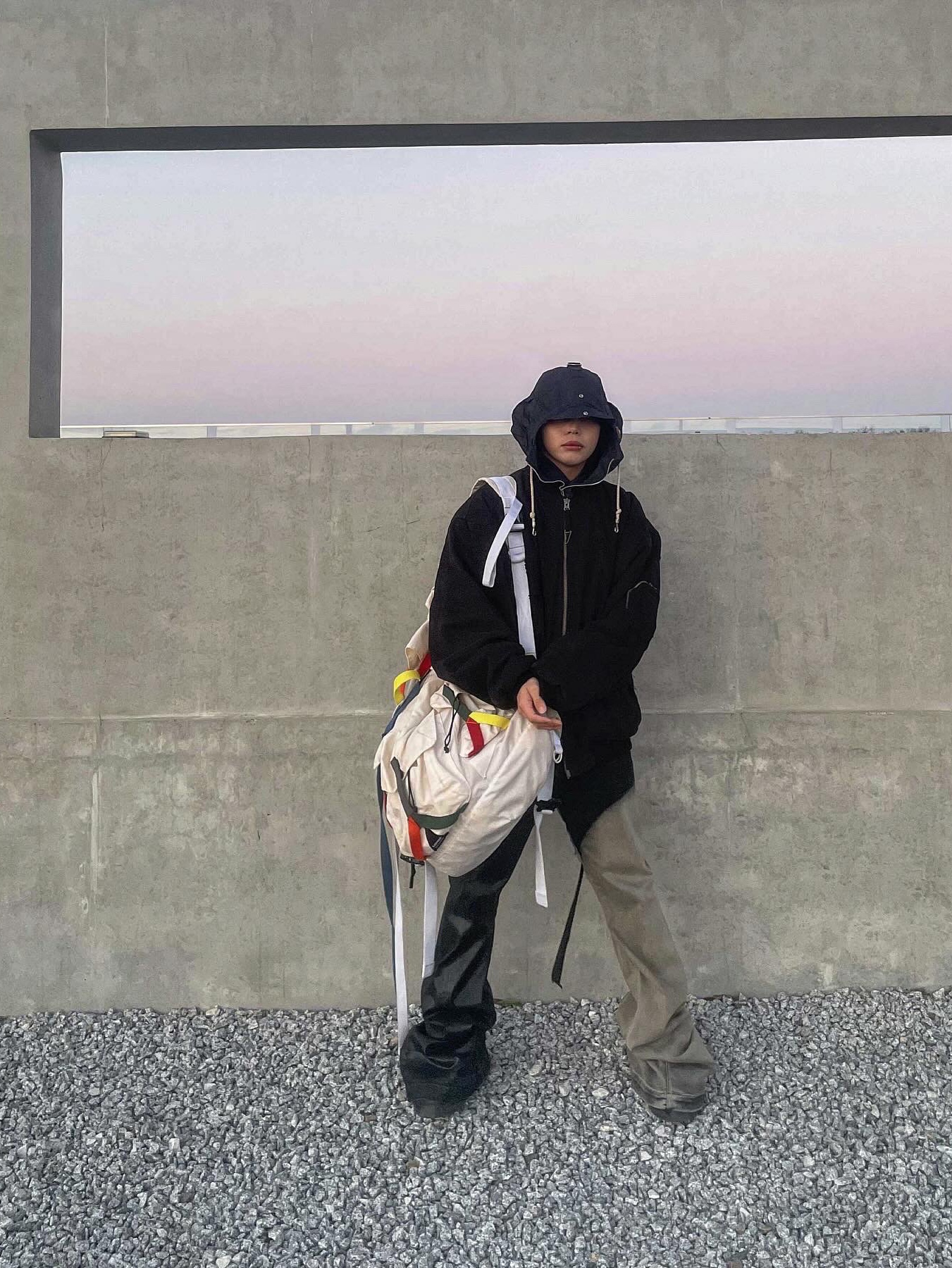 Undermycar Dtrange Dead Starange Destroyed Bomber Obsidian - 23SS 착용 스타일 - 1