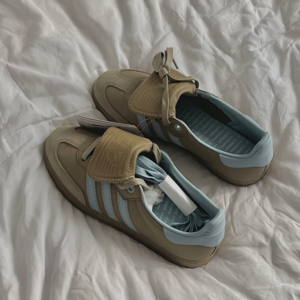 Adidas x Pharrell Williams Humanrace Samba Orbit Green Ash Grey 착용 스타일 - 1