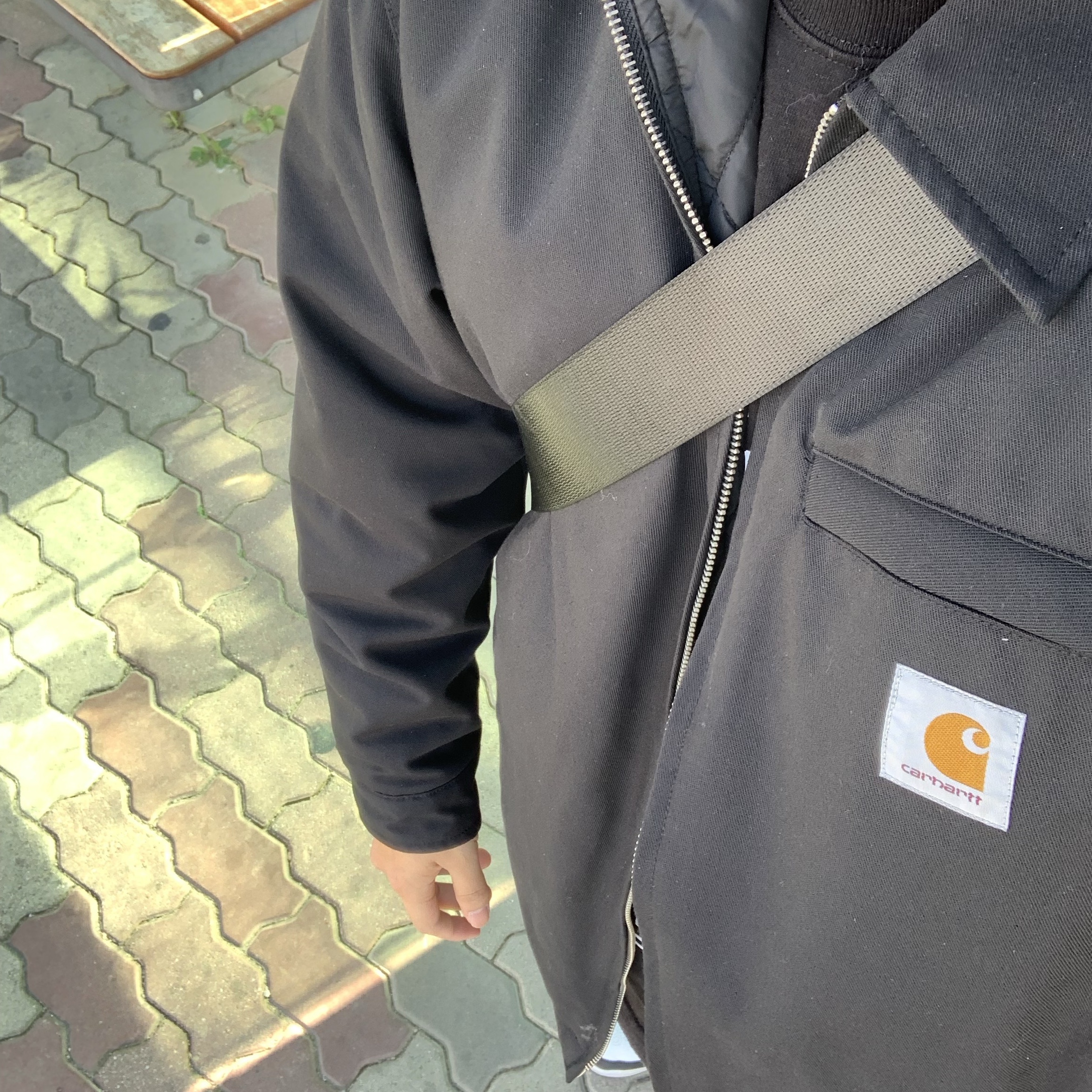 Carhartt WIP Madera Reversible Jacket Black 착용 스타일 - 1