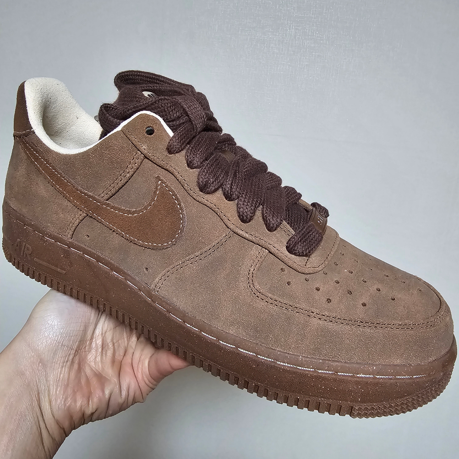 (W) Nike Air Force 1 '07 Cacao Wow 착용 스타일 - 1